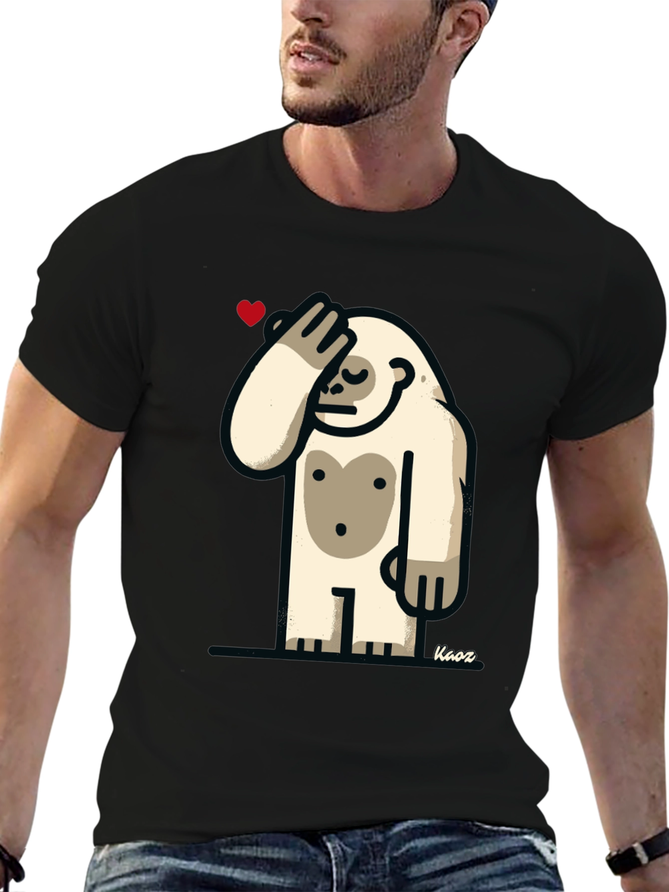 Funny Yeti Heart T-Shirt