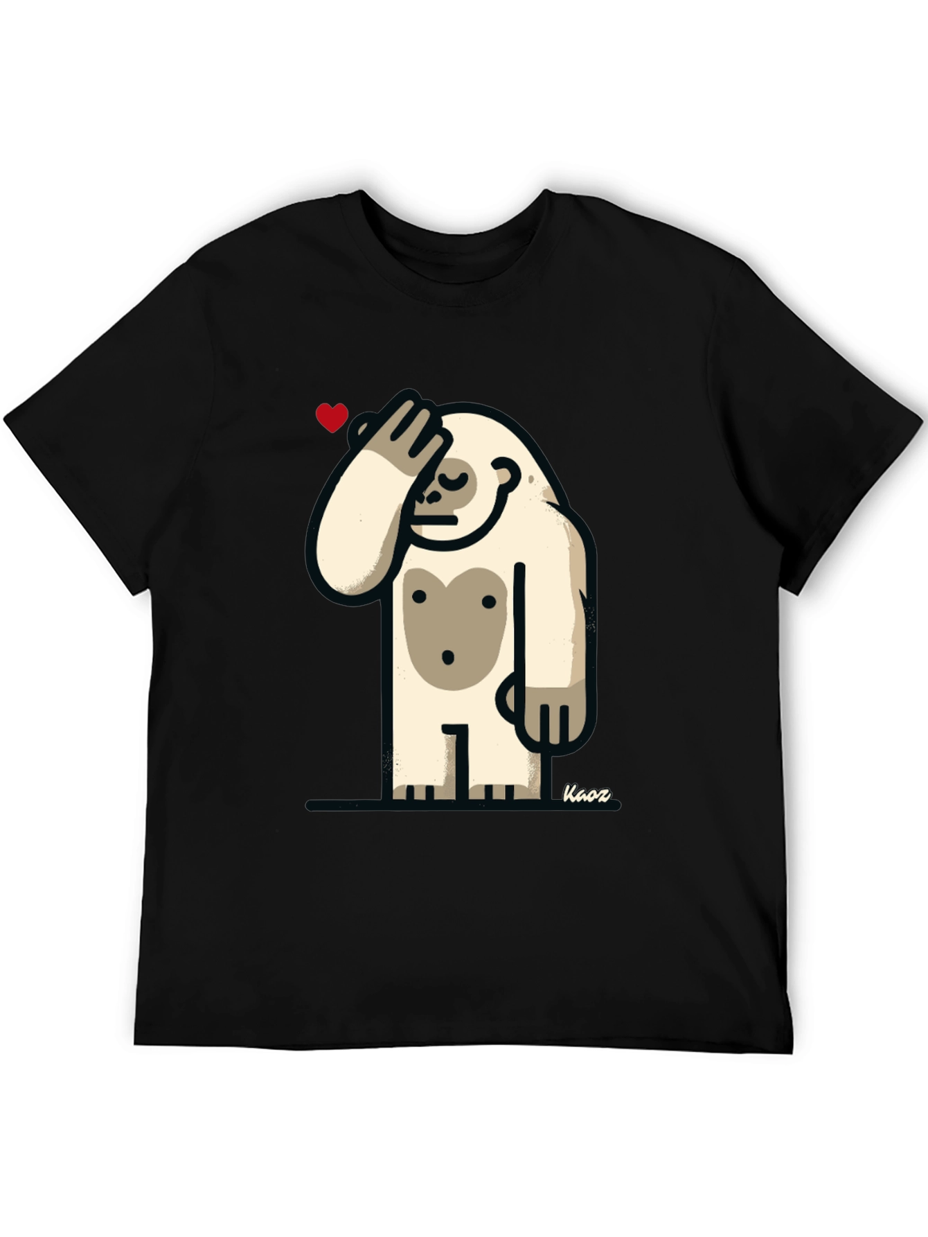 Funny Yeti Heart T-Shirt