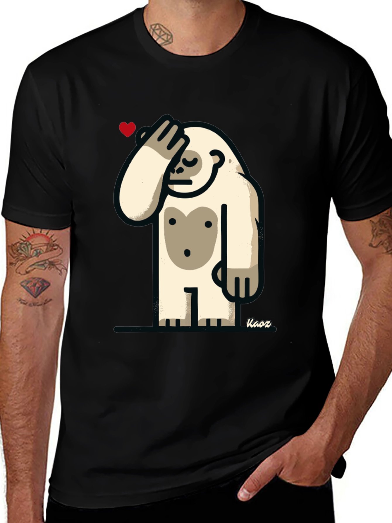 Funny Yeti Heart T-Shirt