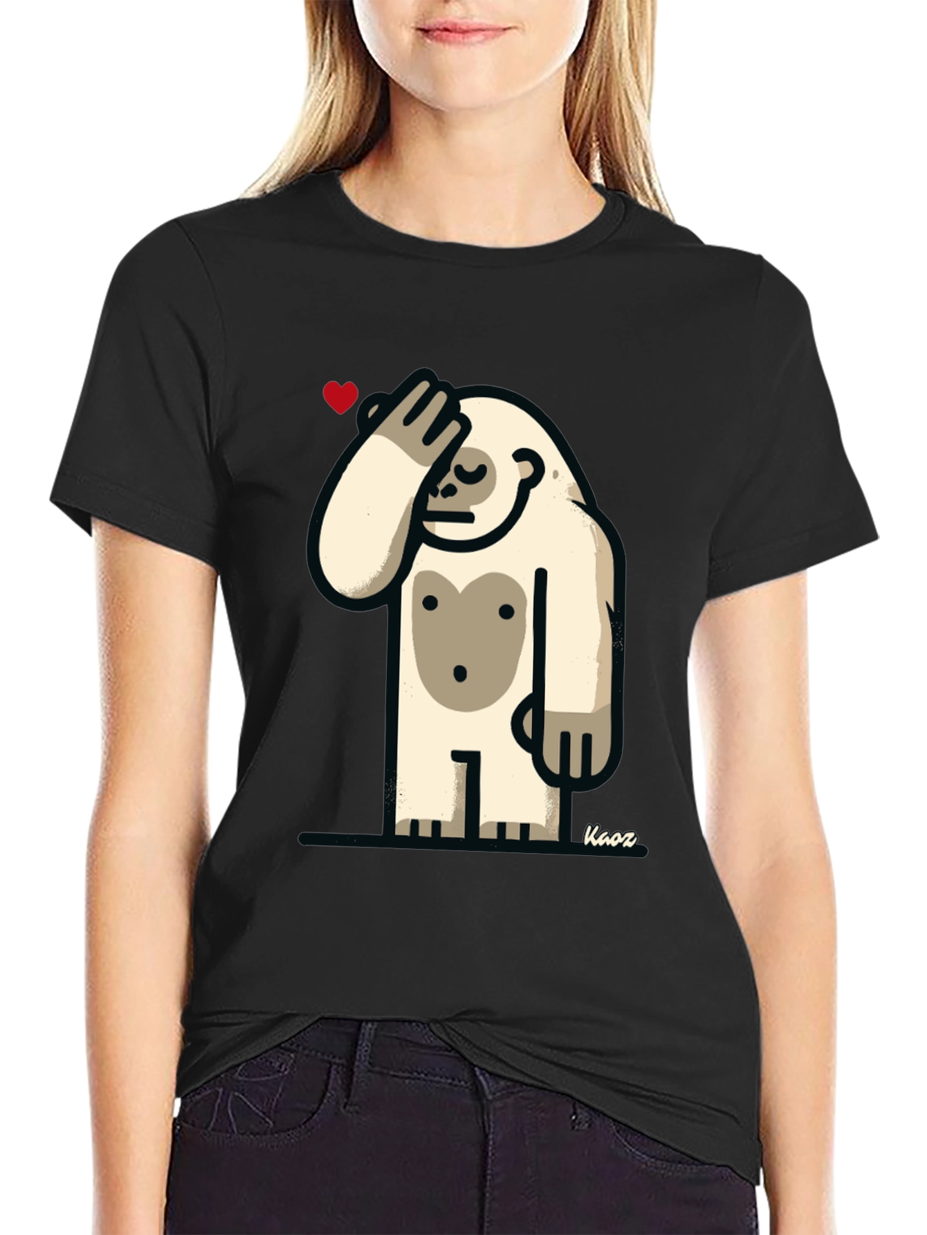 Funny Yeti Heart T-Shirt