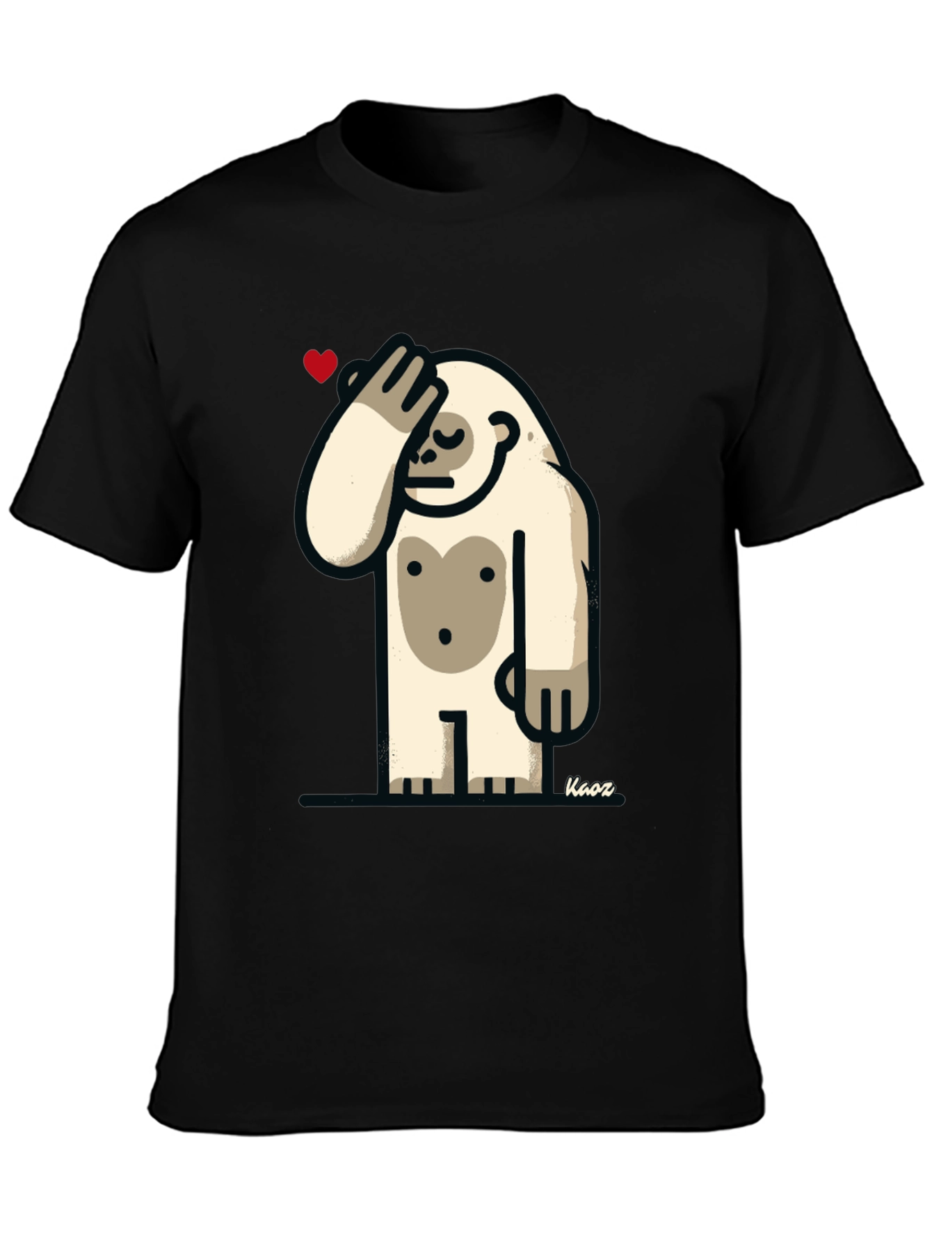 Funny Yeti Heart T-Shirt