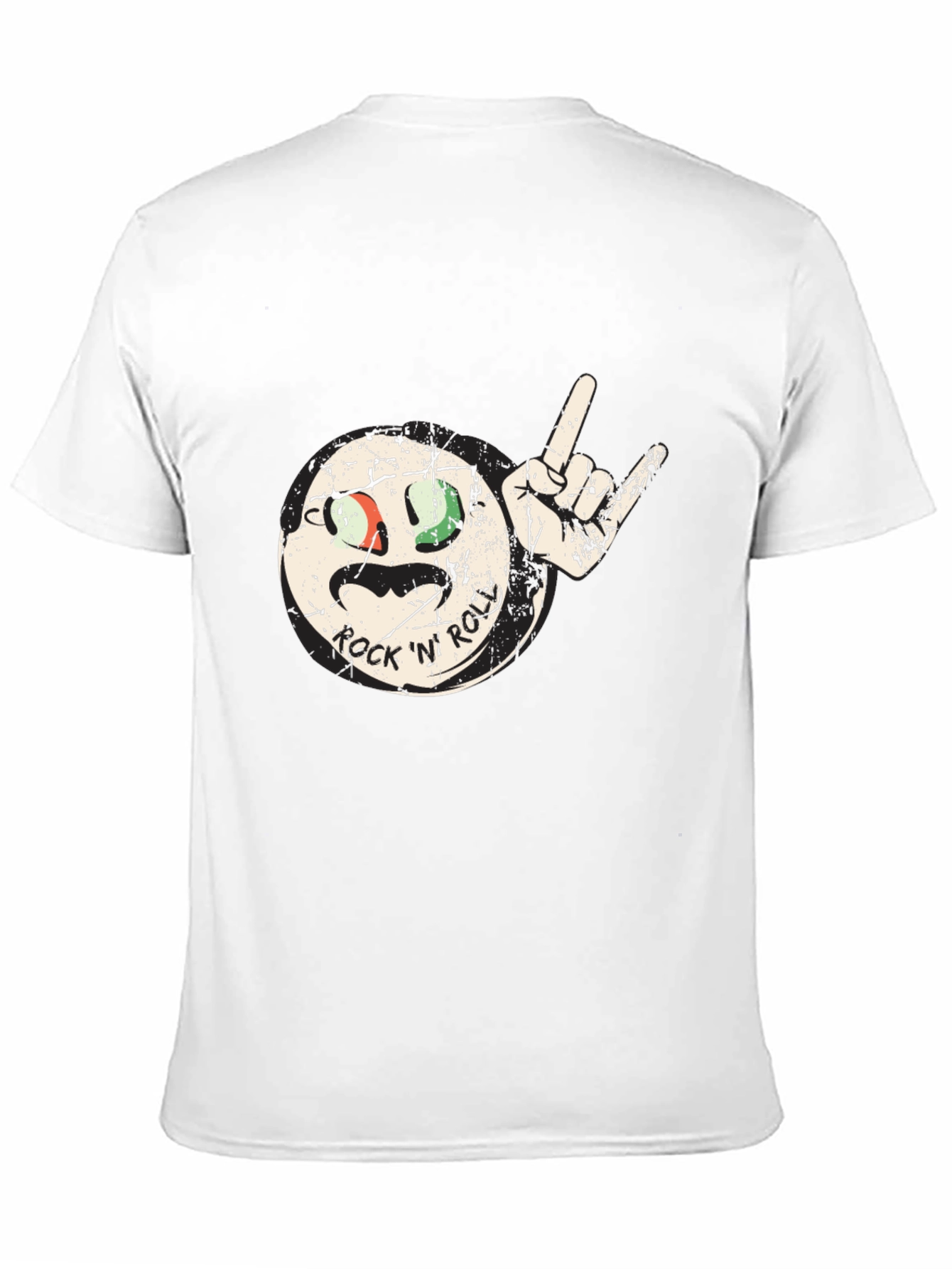 Rock N Roll Graphic Black T-Shirt