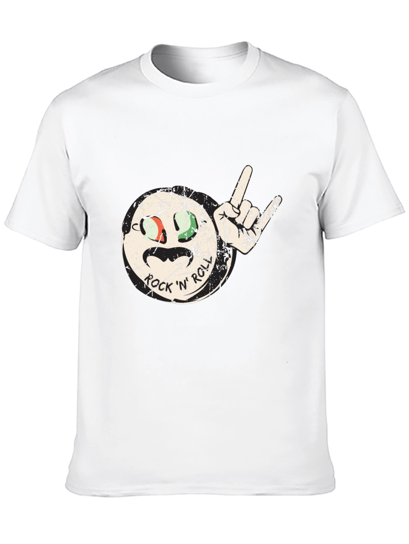 Rock N Roll Graphic Black T-Shirt