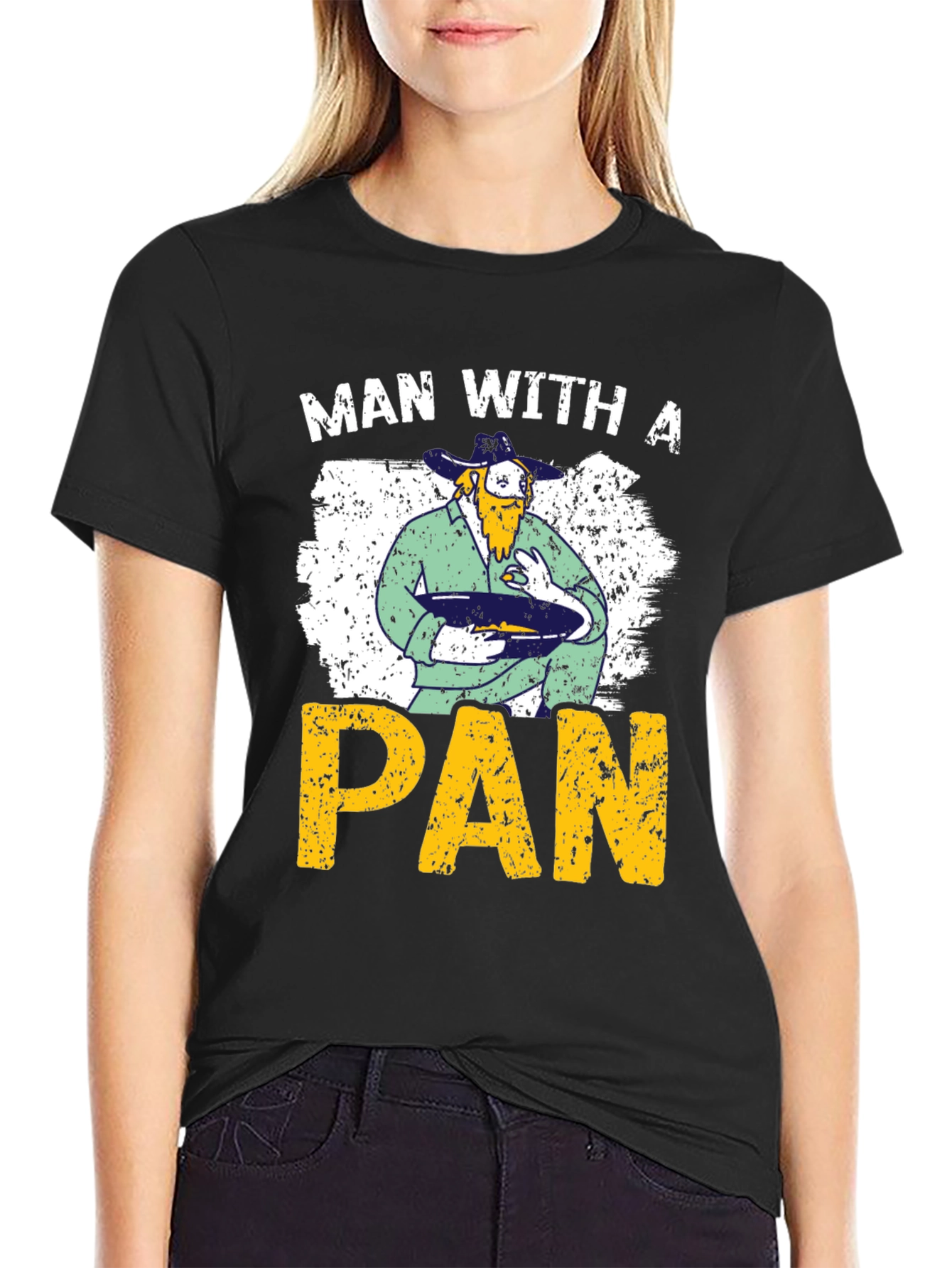 Man with a Pan Novelty T-Shirt