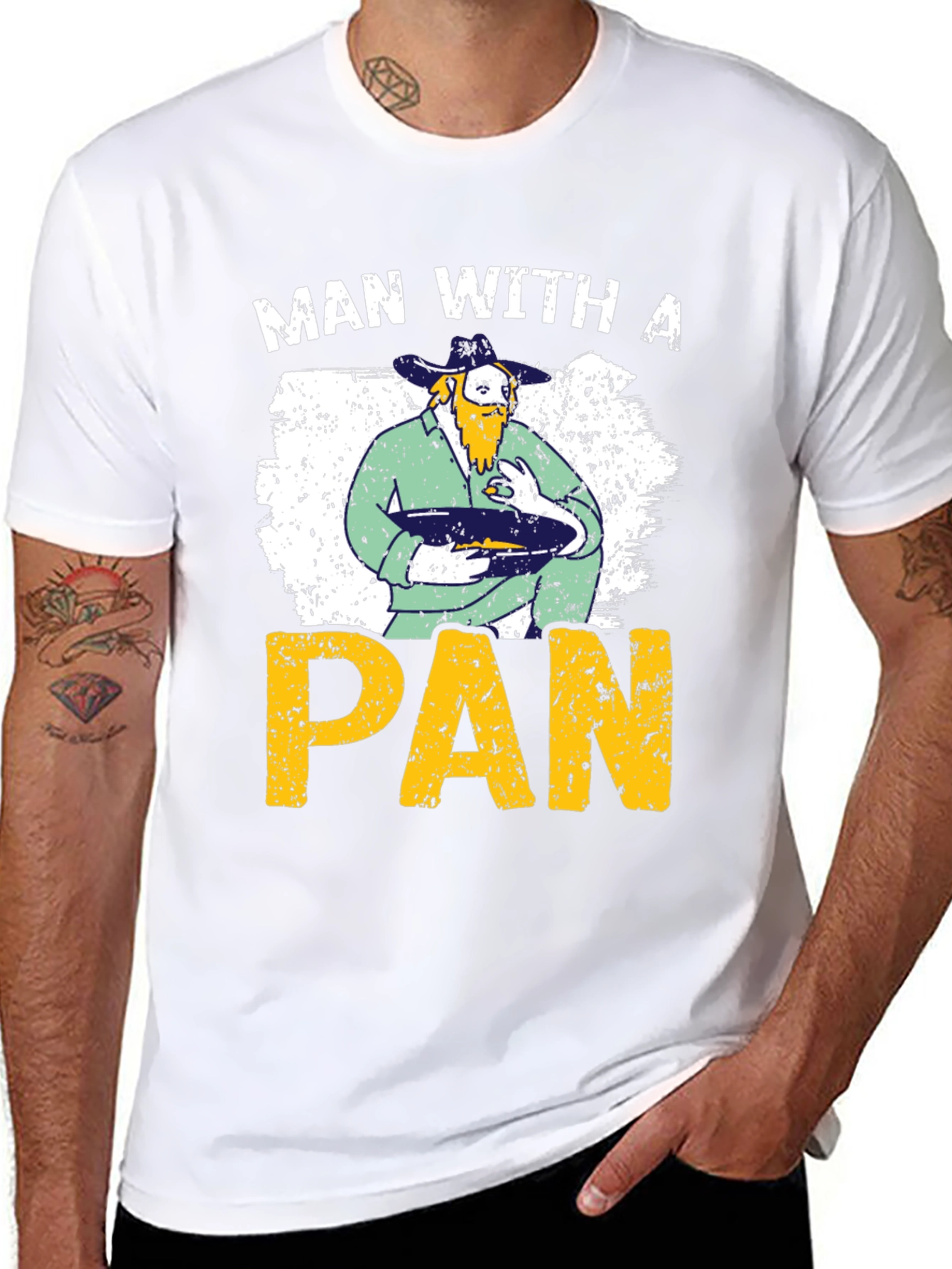 Man with a Pan Novelty T-Shirt