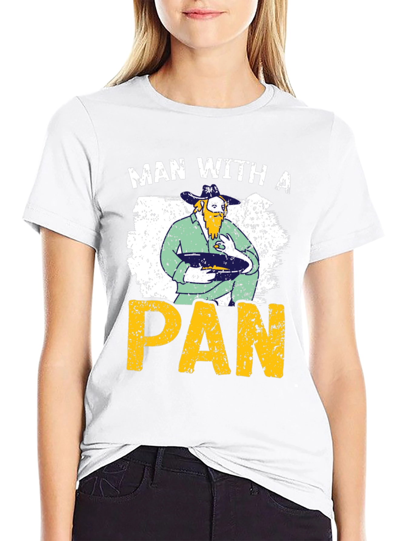Man with a Pan Novelty T-Shirt