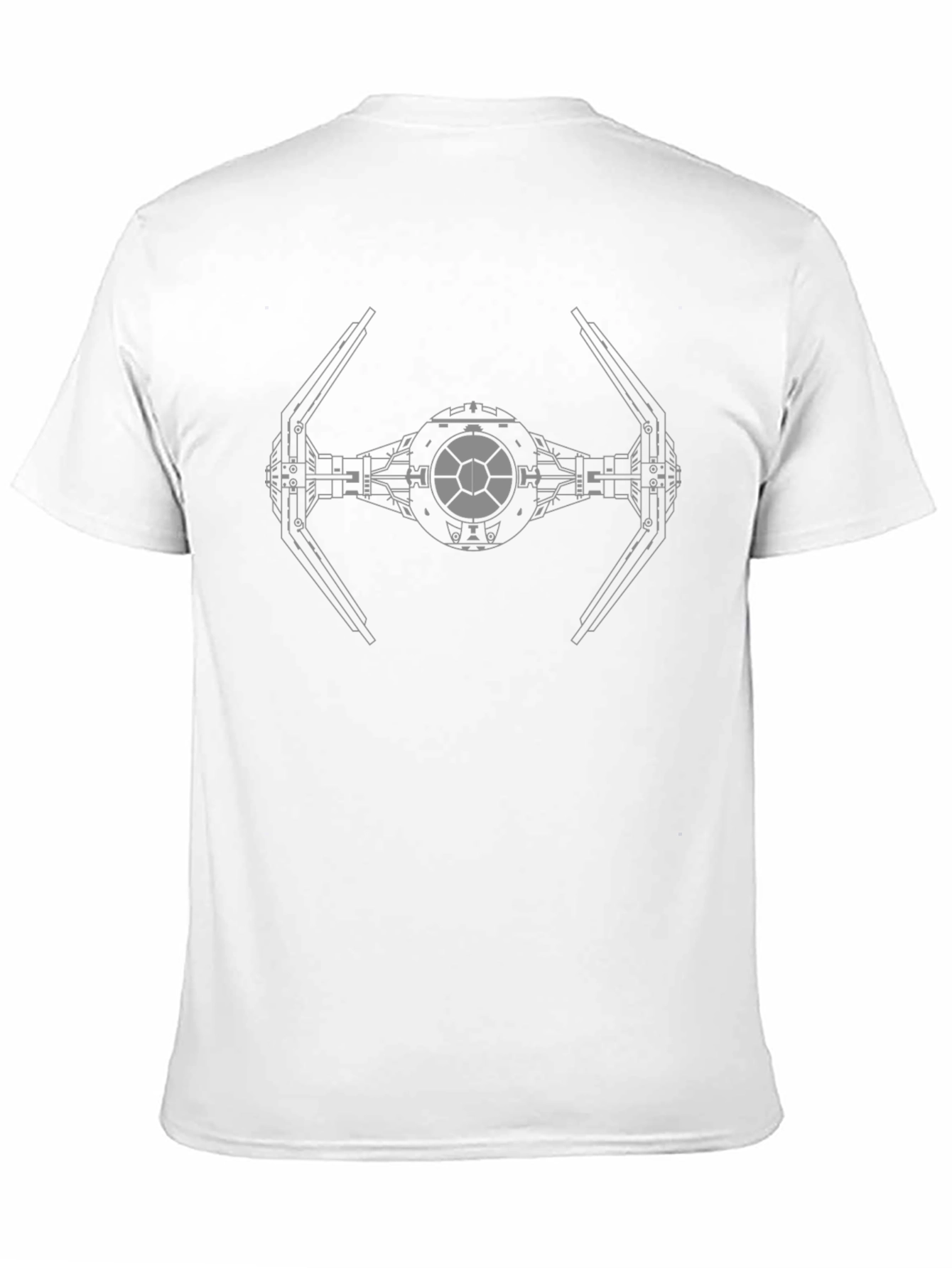 Star Wars TIE Fighter Schematic Black T-Shirt