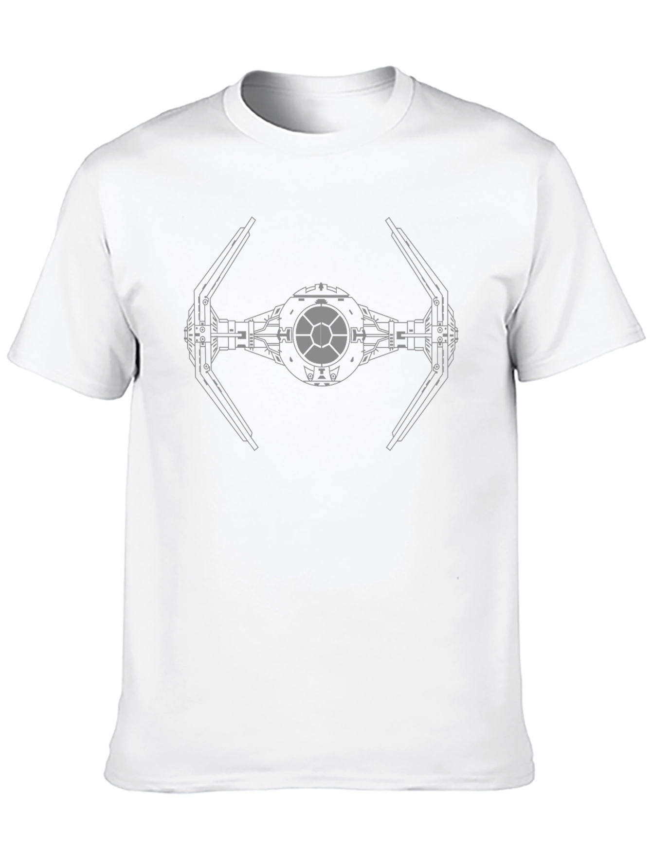 Star Wars TIE Fighter Schematic Black T-Shirt
