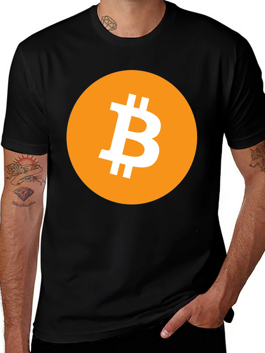 Bitcoin Logo Black T-Shirt - Crypto Currency Tee