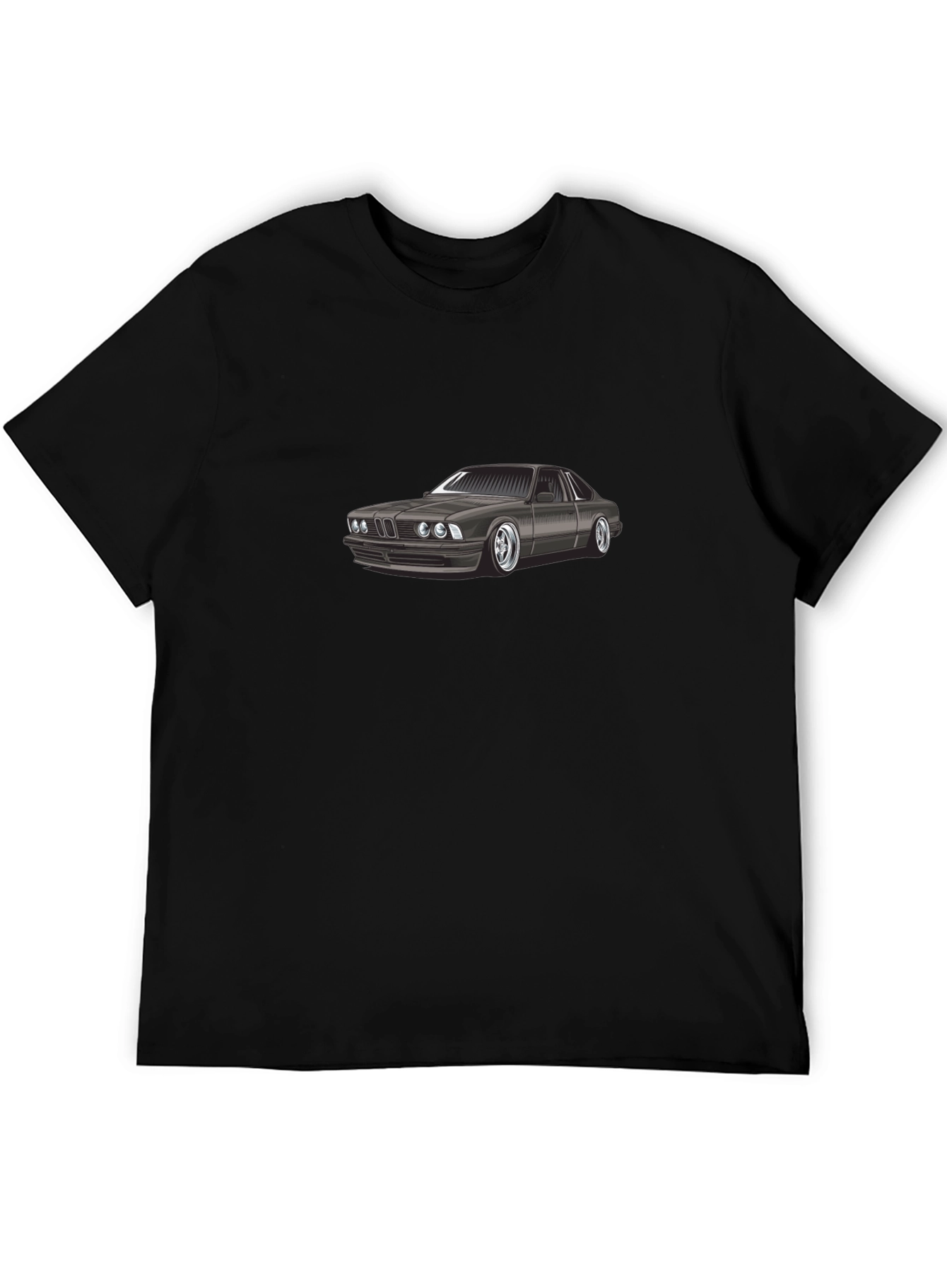 Classic Car Graphic Tee - Black Cotton
