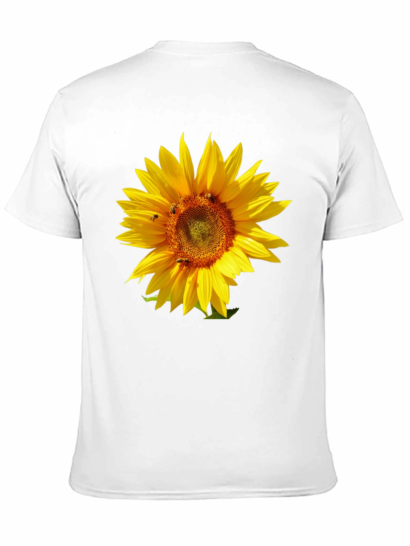 Sunflower Graphic Tee - Black Cotton T-Shirt