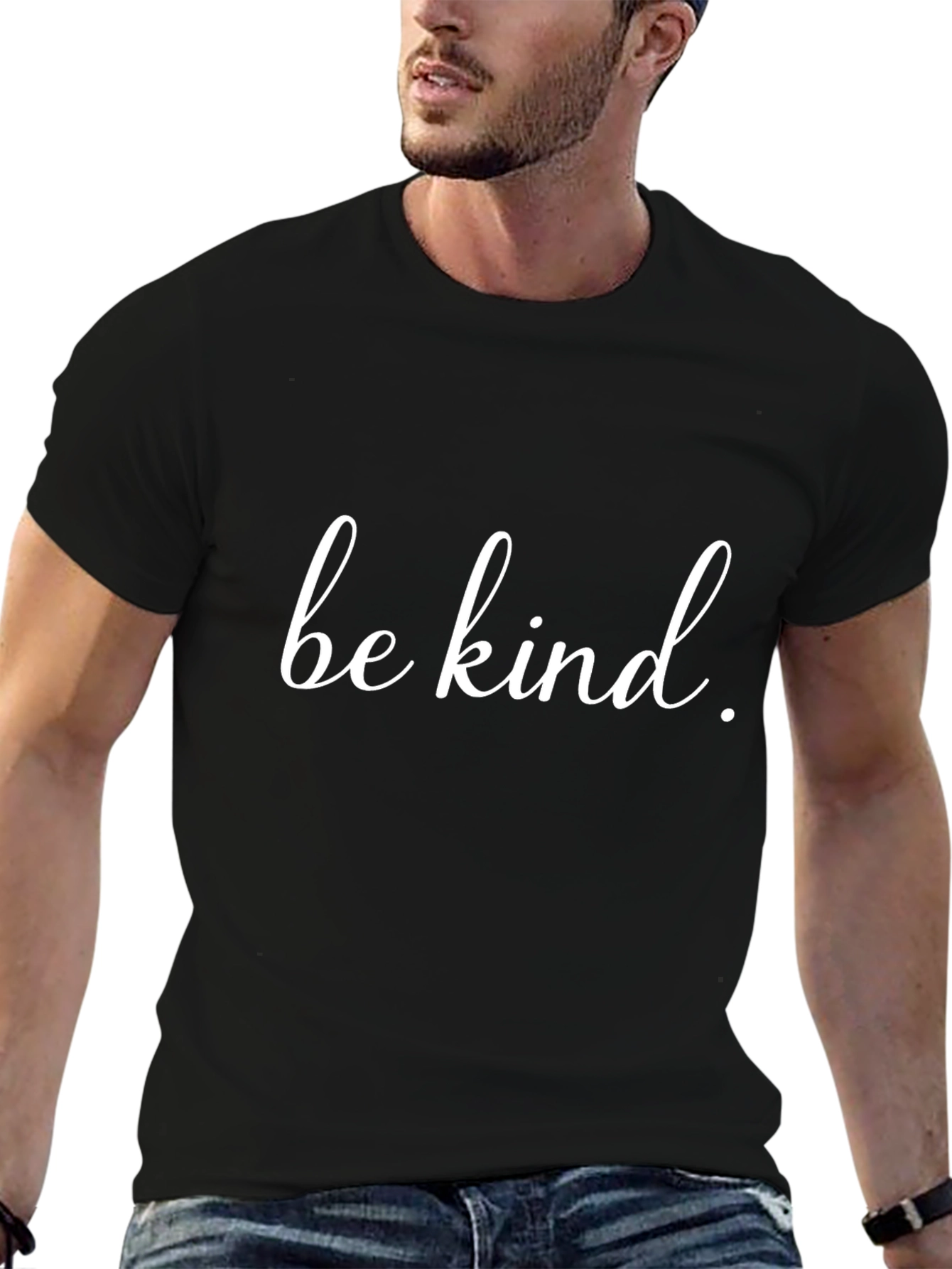Be Kind Graphic T-Shirt - Classic Crew Neck Tee