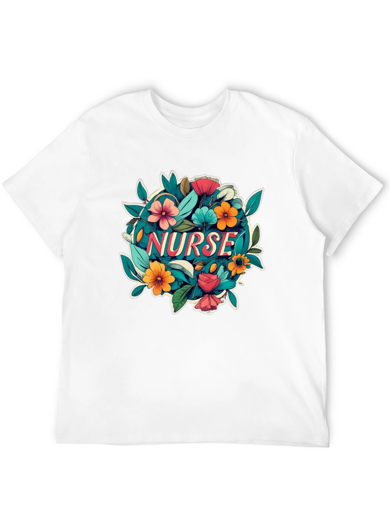 Nurse Floral T-Shirt - Gift for Nurses