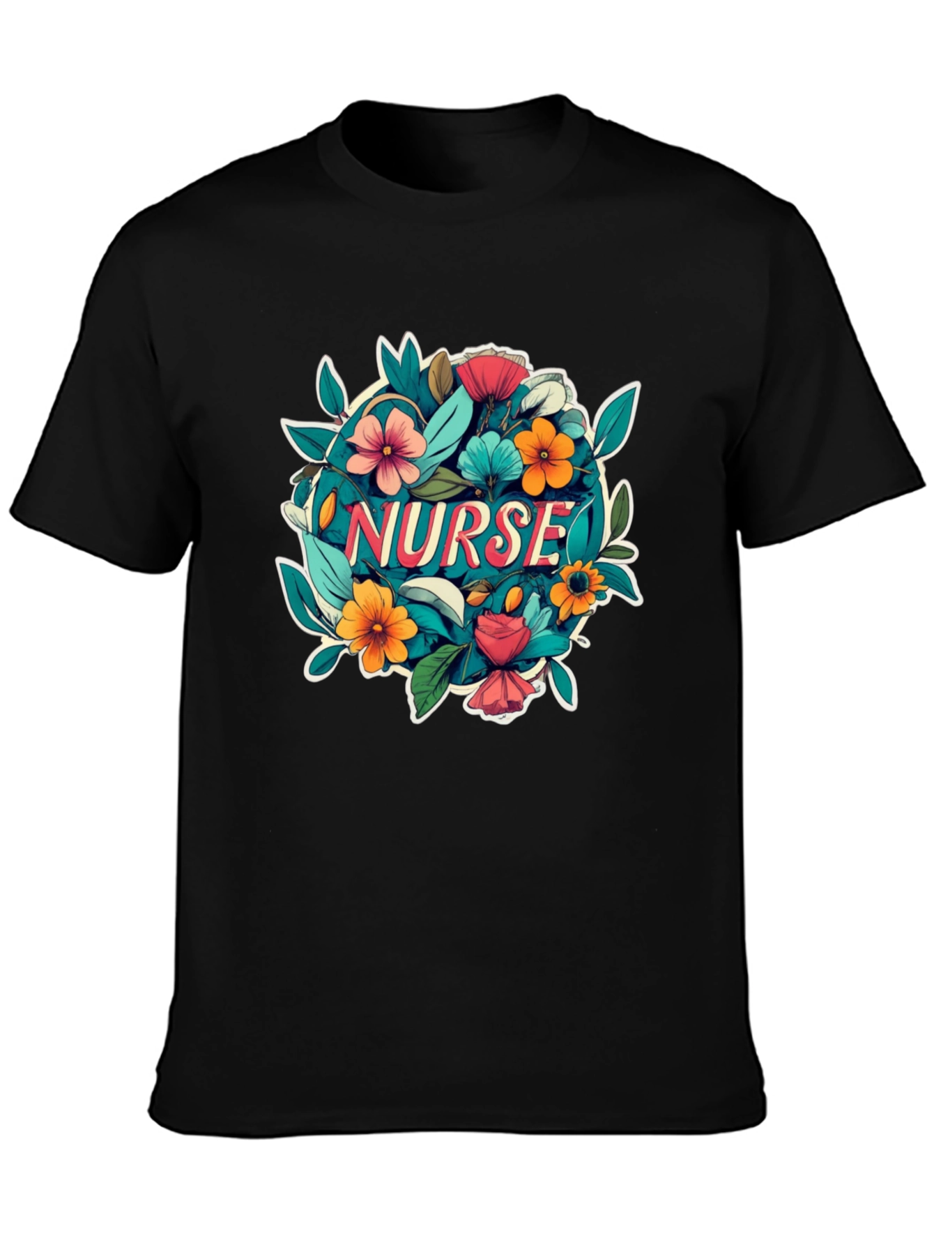 Nurse Floral T-Shirt - Gift for Nurses