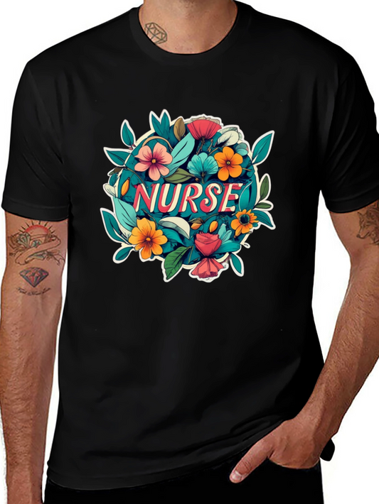 Nurse Floral T-Shirt - Gift for Nurses