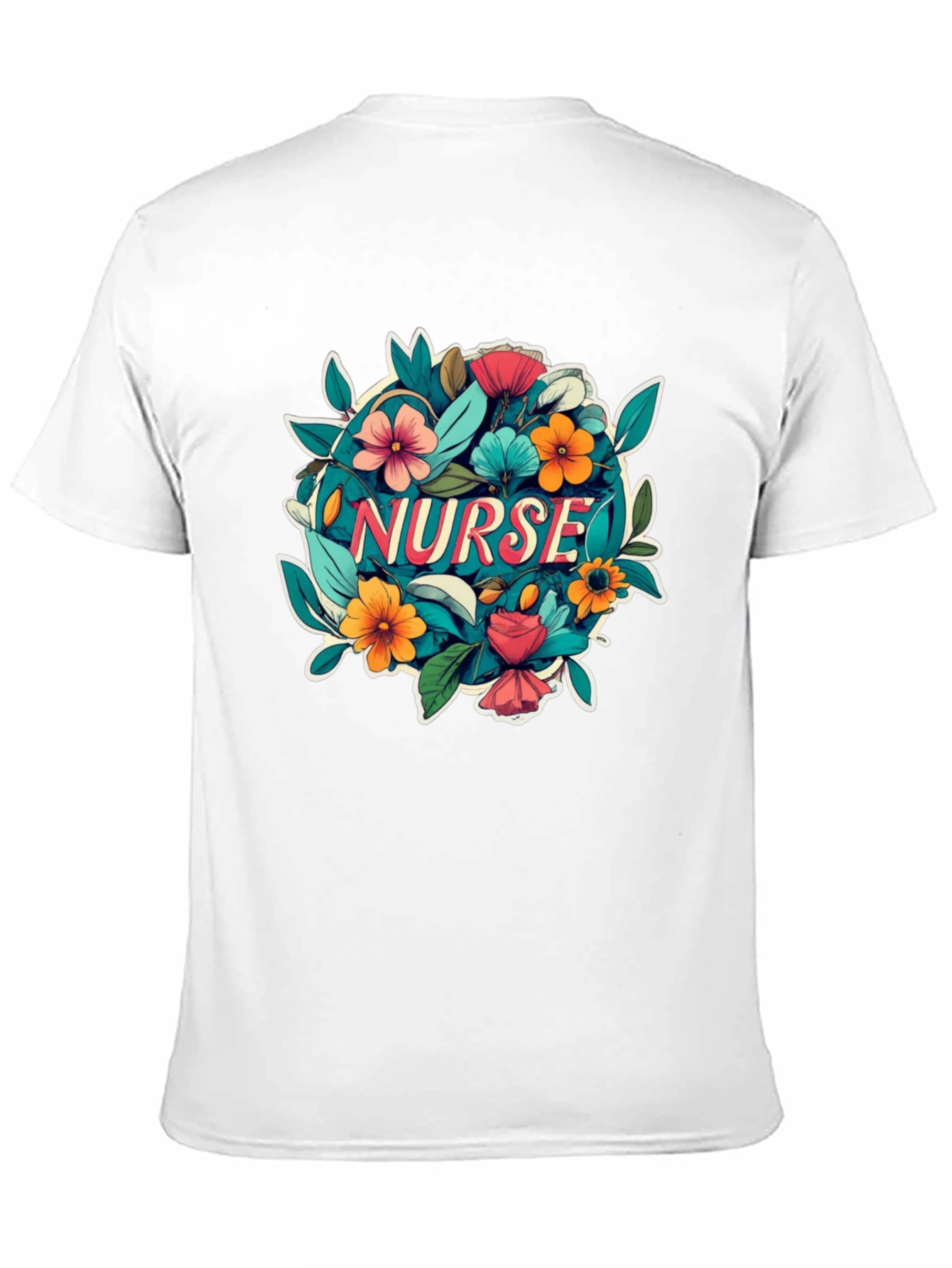Nurse Floral T-Shirt - Gift for Nurses