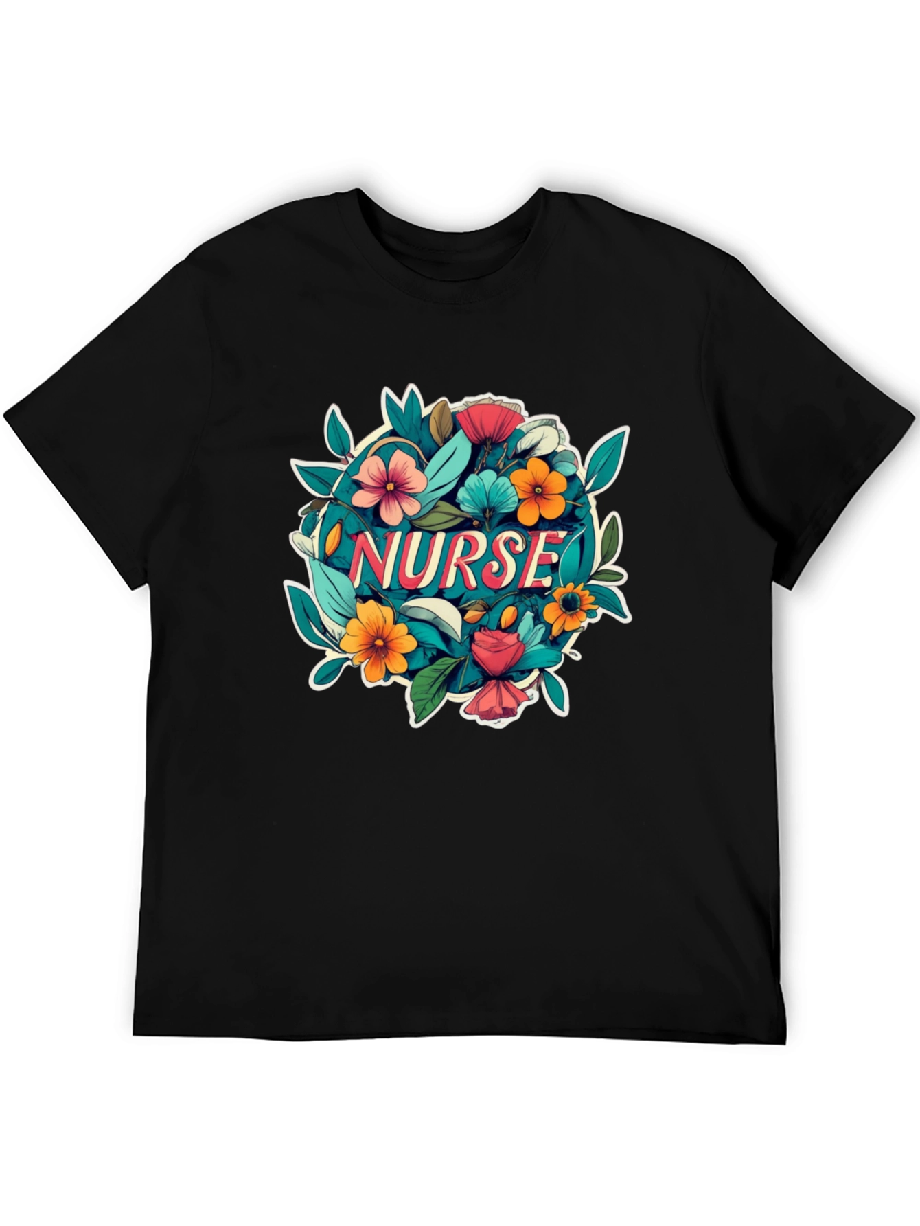 Nurse Floral T-Shirt - Gift for Nurses