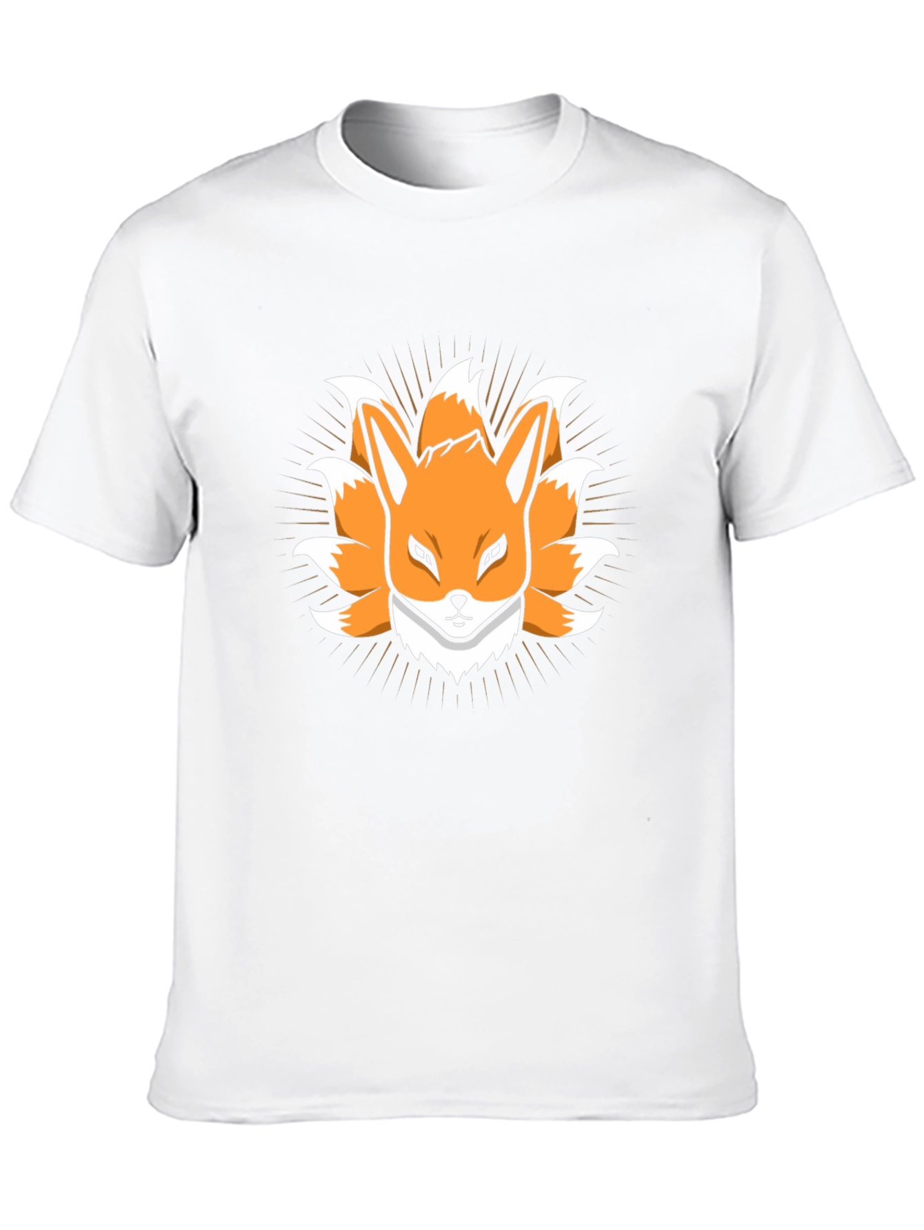Nine-Tailed Fox Graphic Tee - Anime Style