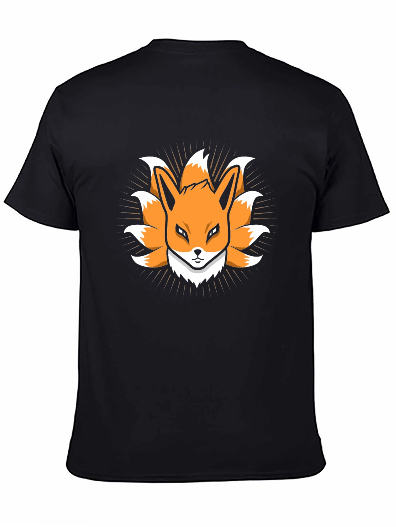 Nine-Tailed Fox Graphic Tee - Anime Style