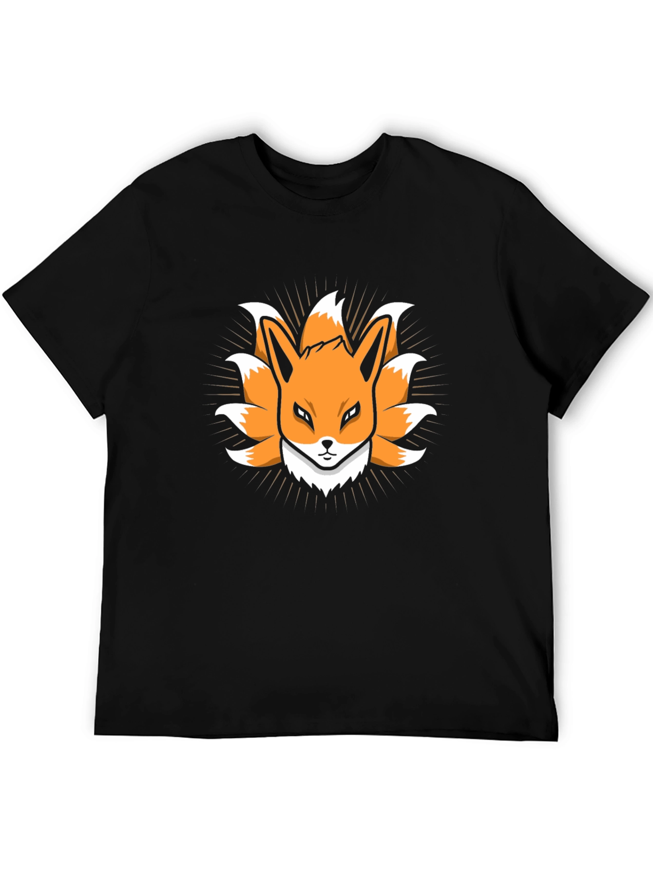 Nine-Tailed Fox Graphic Tee - Anime Style