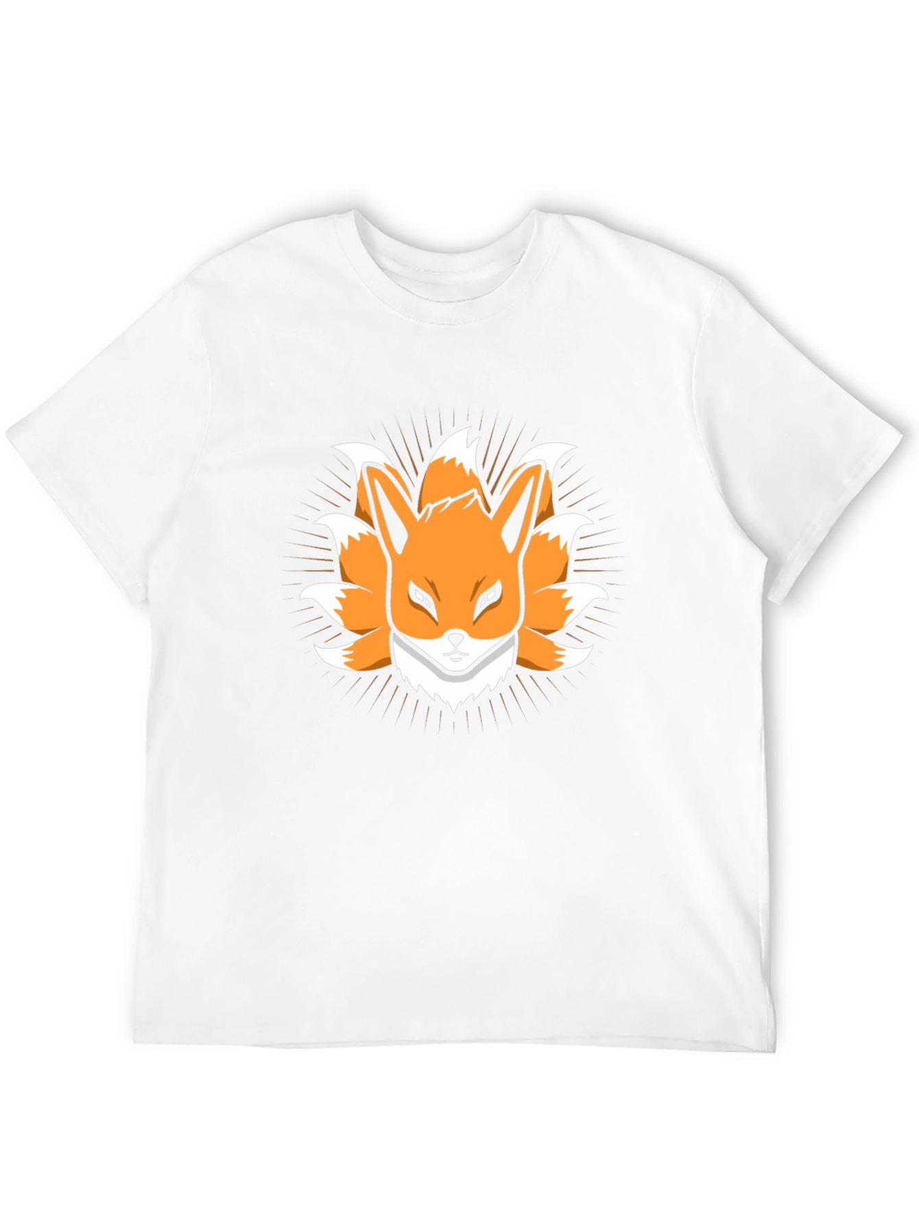 Nine-Tailed Fox Graphic Tee - Anime Style
