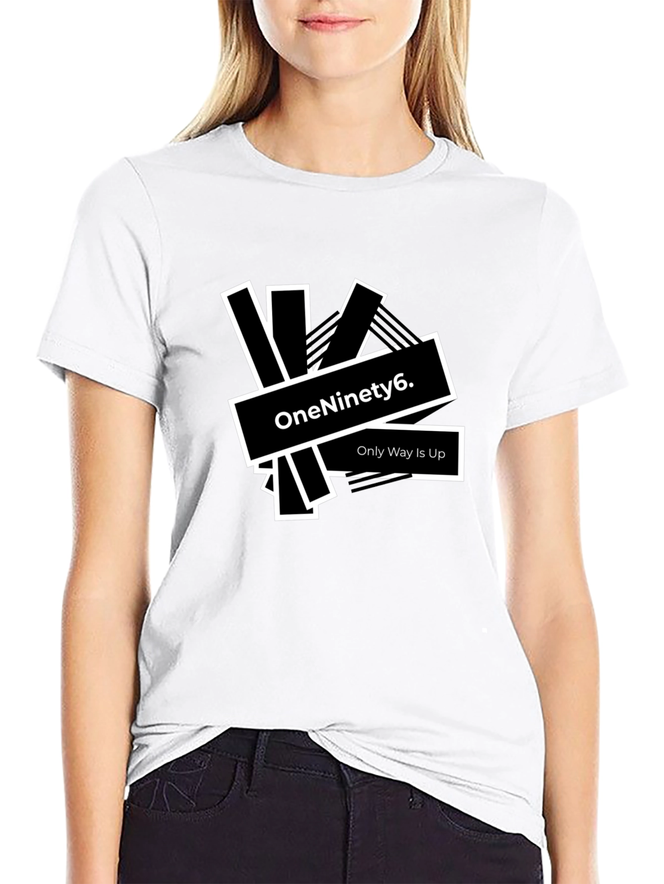 OneNinety6 Graphic Tee - Stylish Black Cotton T-Shirt
