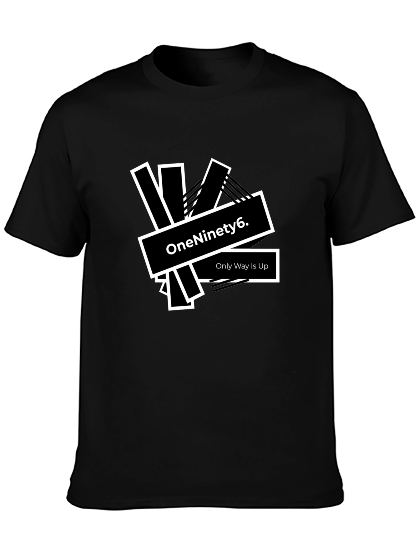 OneNinety6 Graphic Tee - Stylish Black Cotton T-Shirt