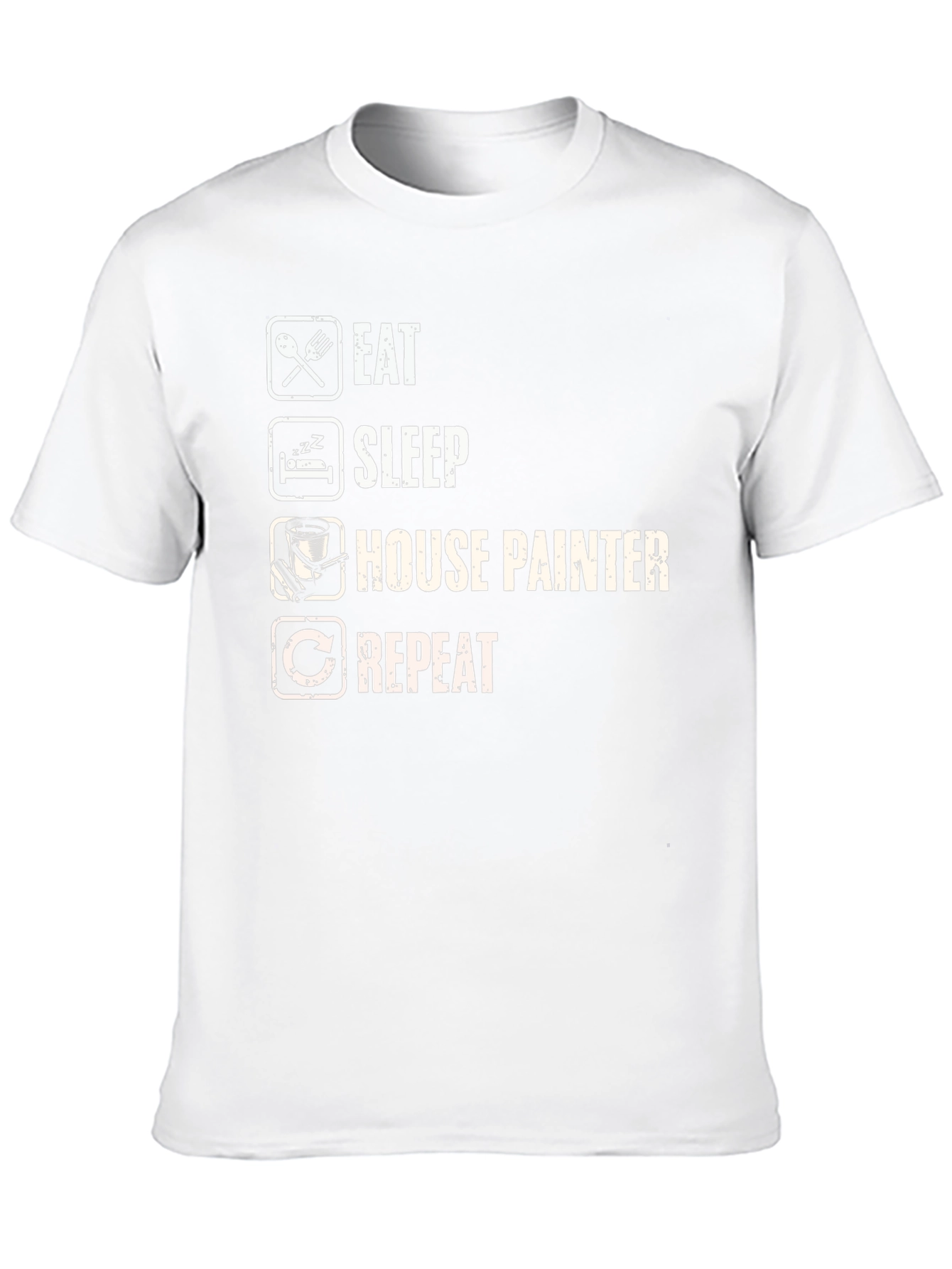 Eat Sleep House Painter Repeat Funny T-Shirt