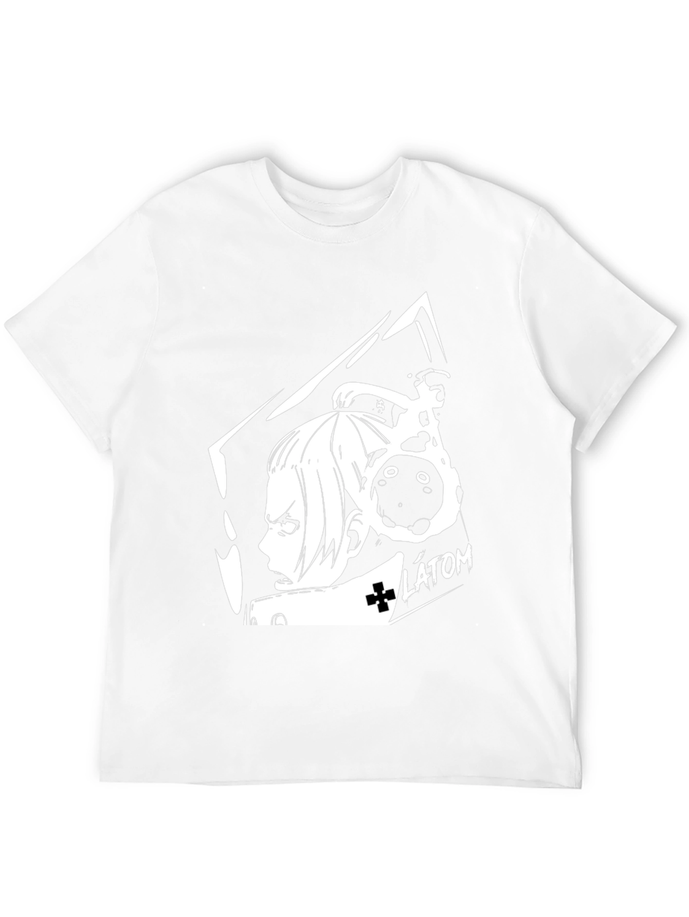 Anime Inspired Black Graphic Tee