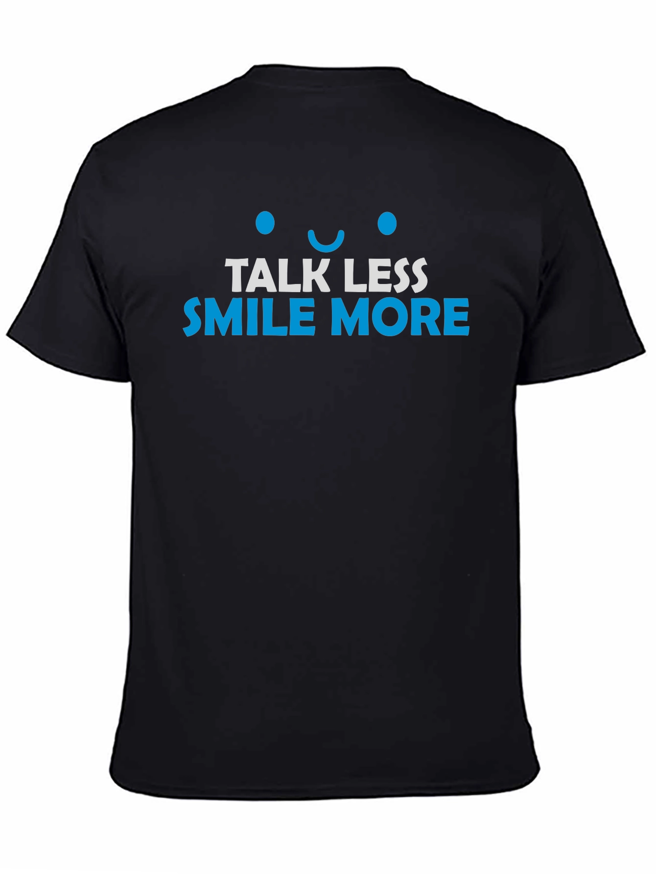 Talk Less Smile More Graphic Tee - Black