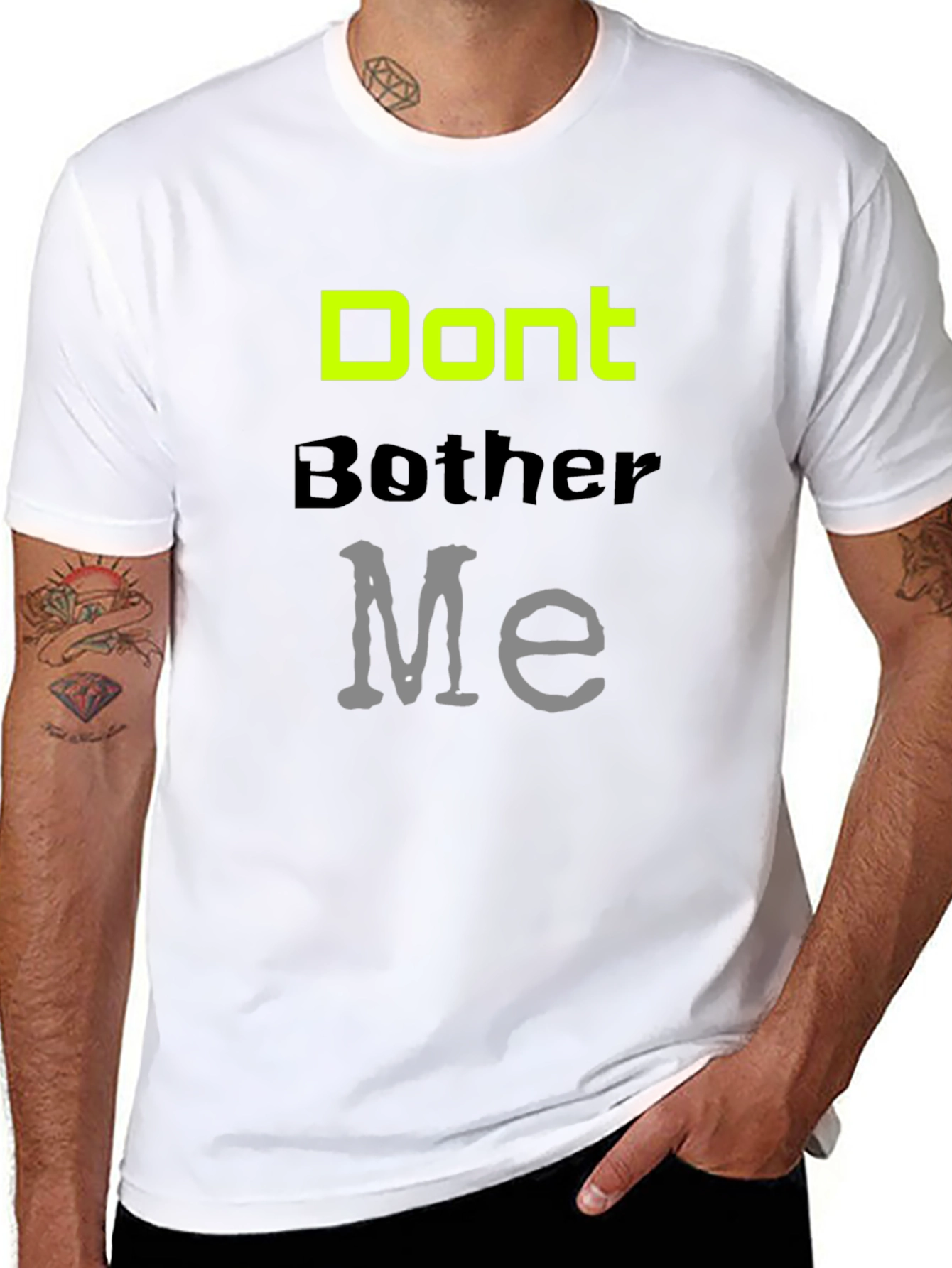 Dont Bother Me Graphic Tee - Black