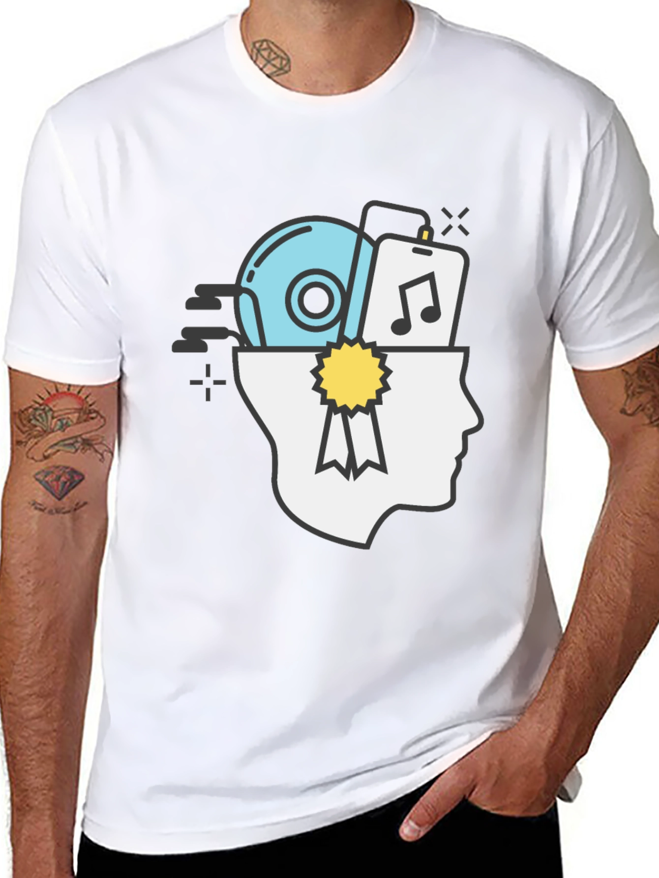 Creative Mind T-Shirt - Music Lover Design
