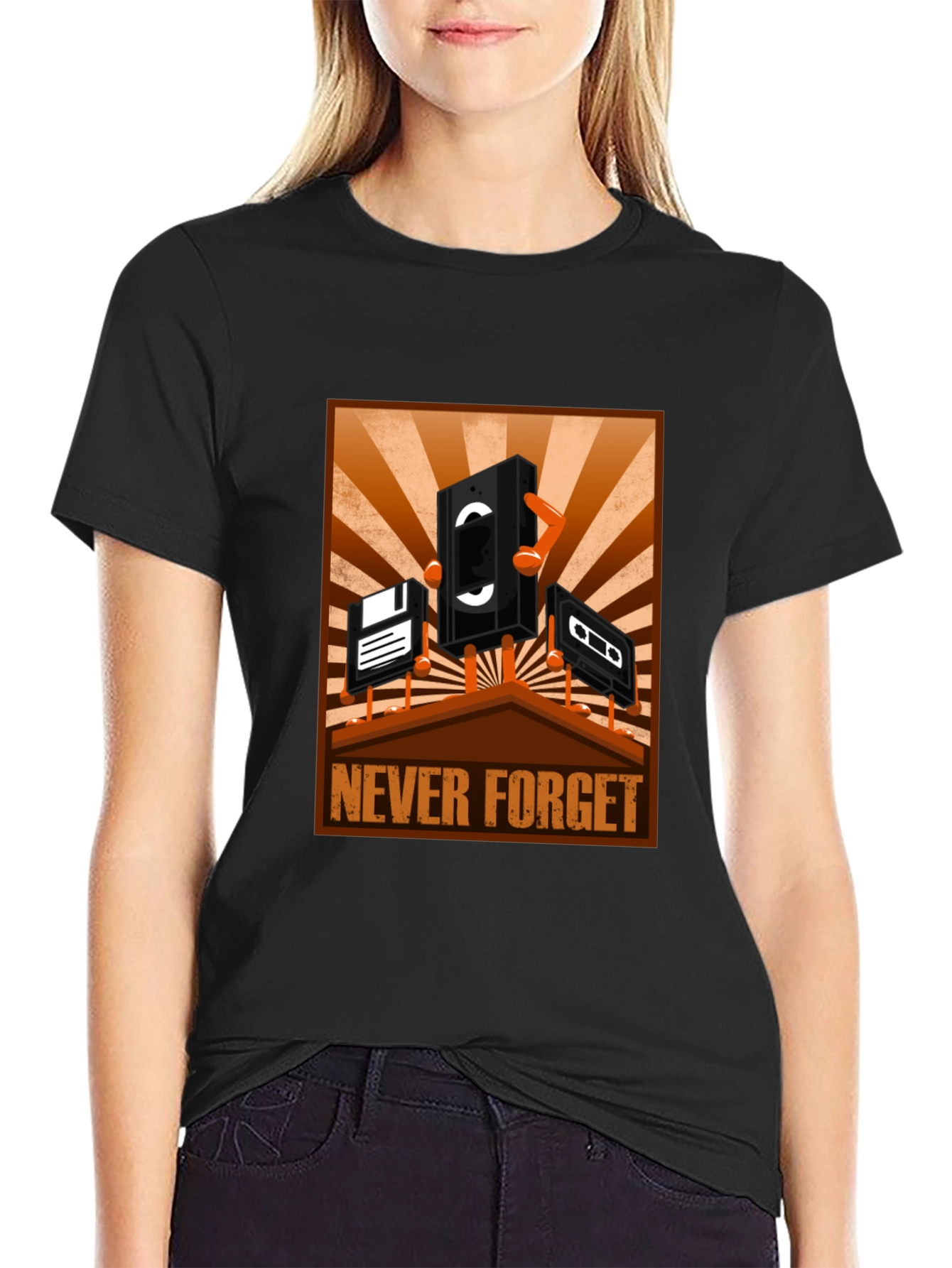 Retro Media T-Shirt - Never Forget