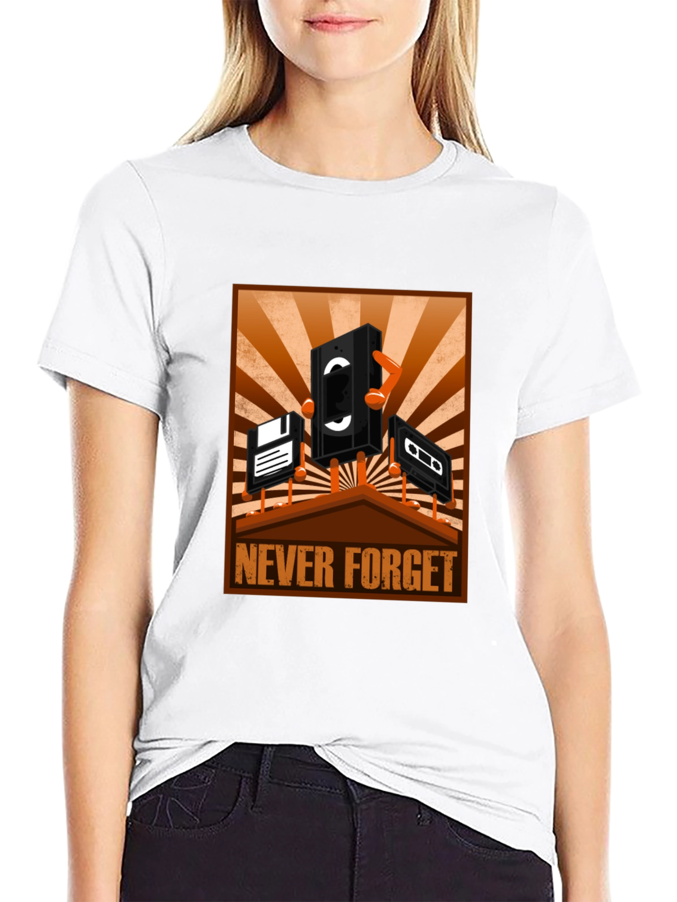 Retro Media T-Shirt - Never Forget