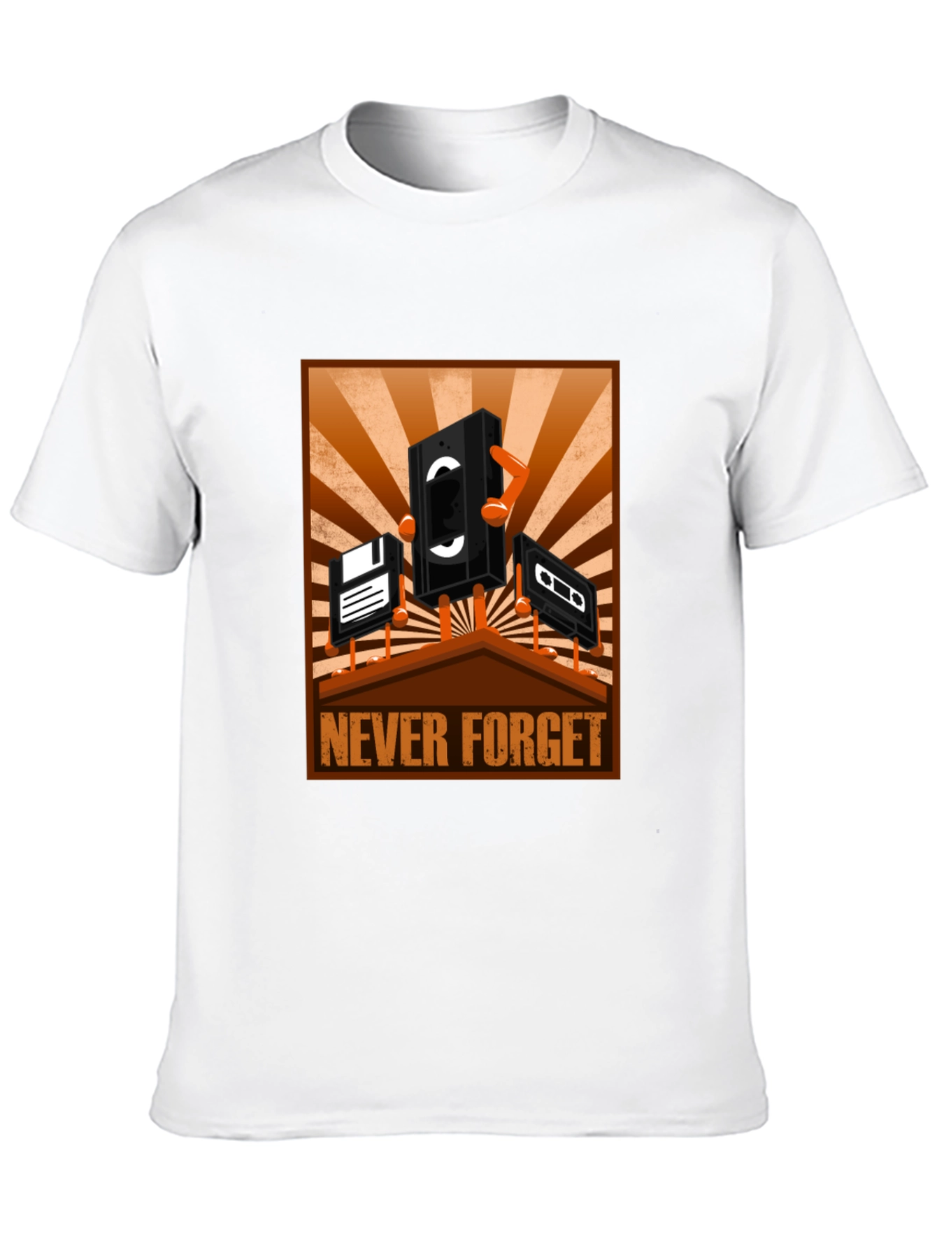 Retro Media T-Shirt - Never Forget