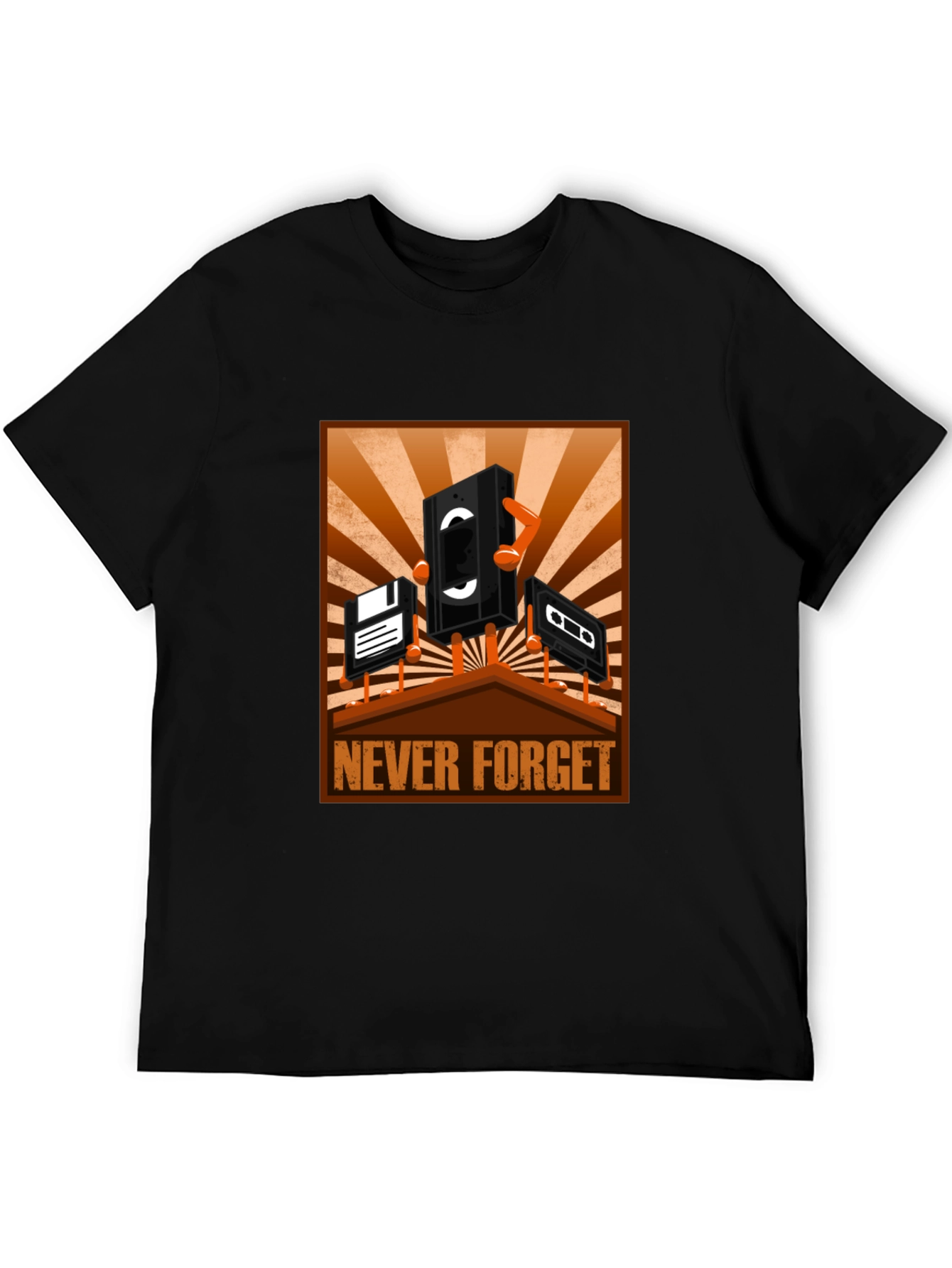 Retro Media T-Shirt - Never Forget