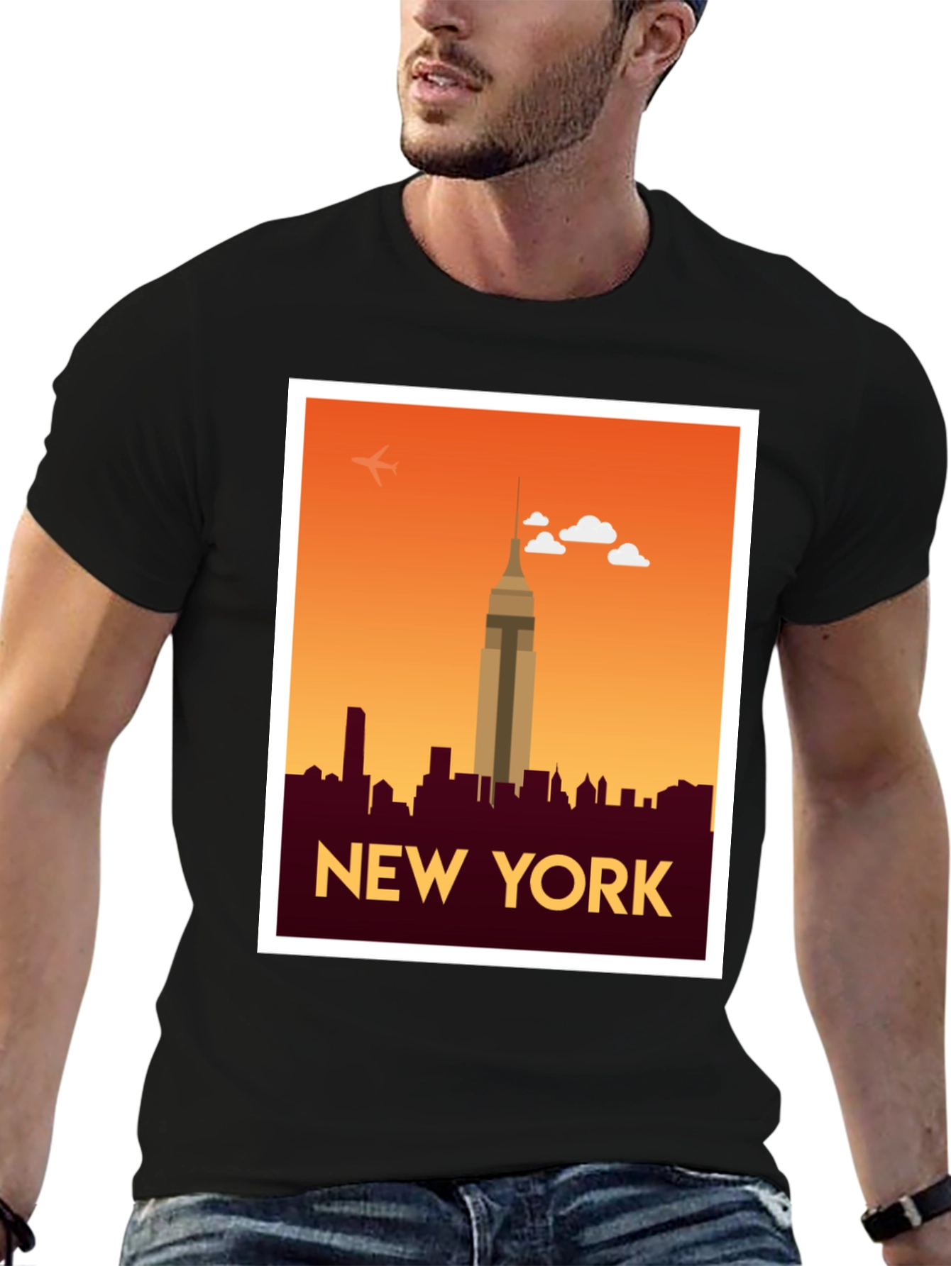 New York Skyline Graphic T-Shirt