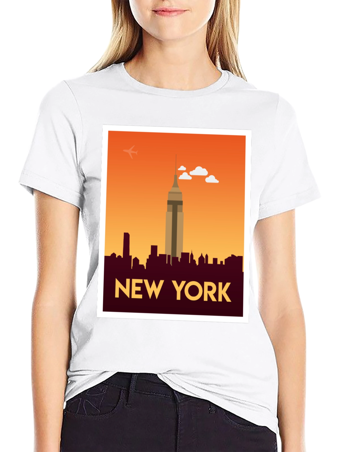 New York Skyline Graphic T-Shirt