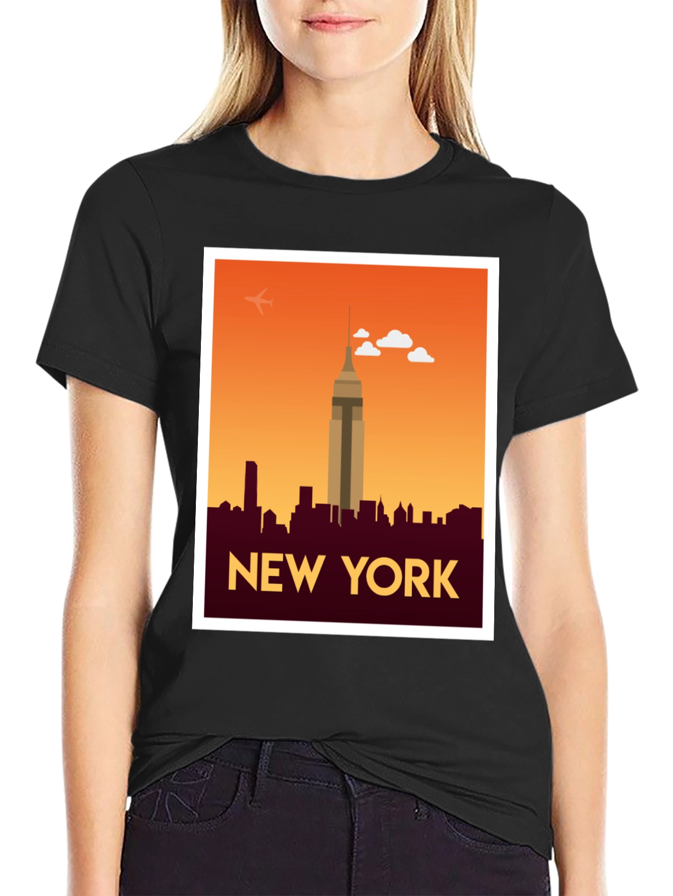 New York Skyline Graphic T-Shirt