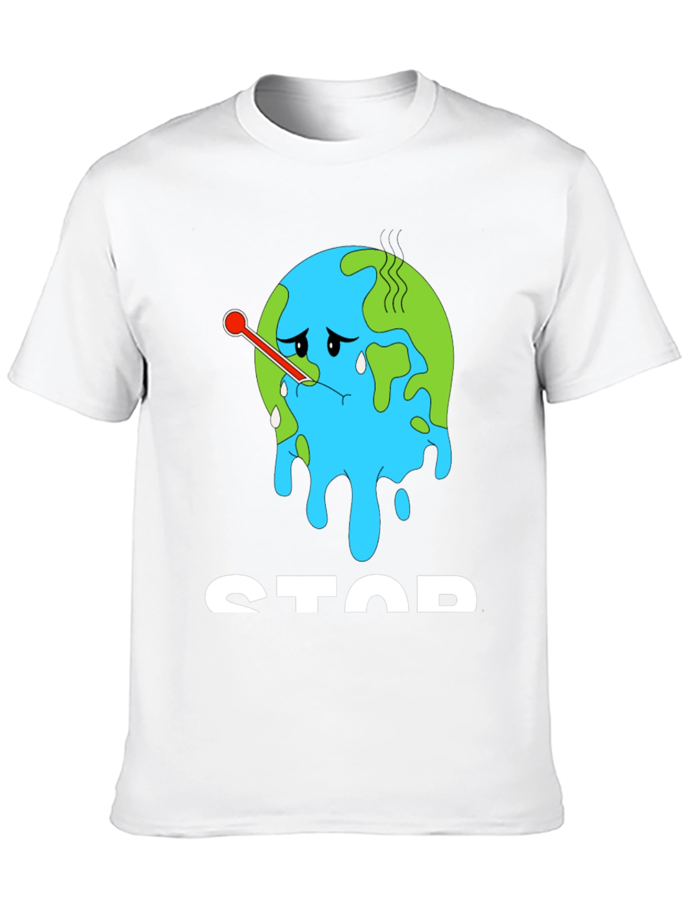 Global Warming Awareness T-Shirt - Stop Earth Design