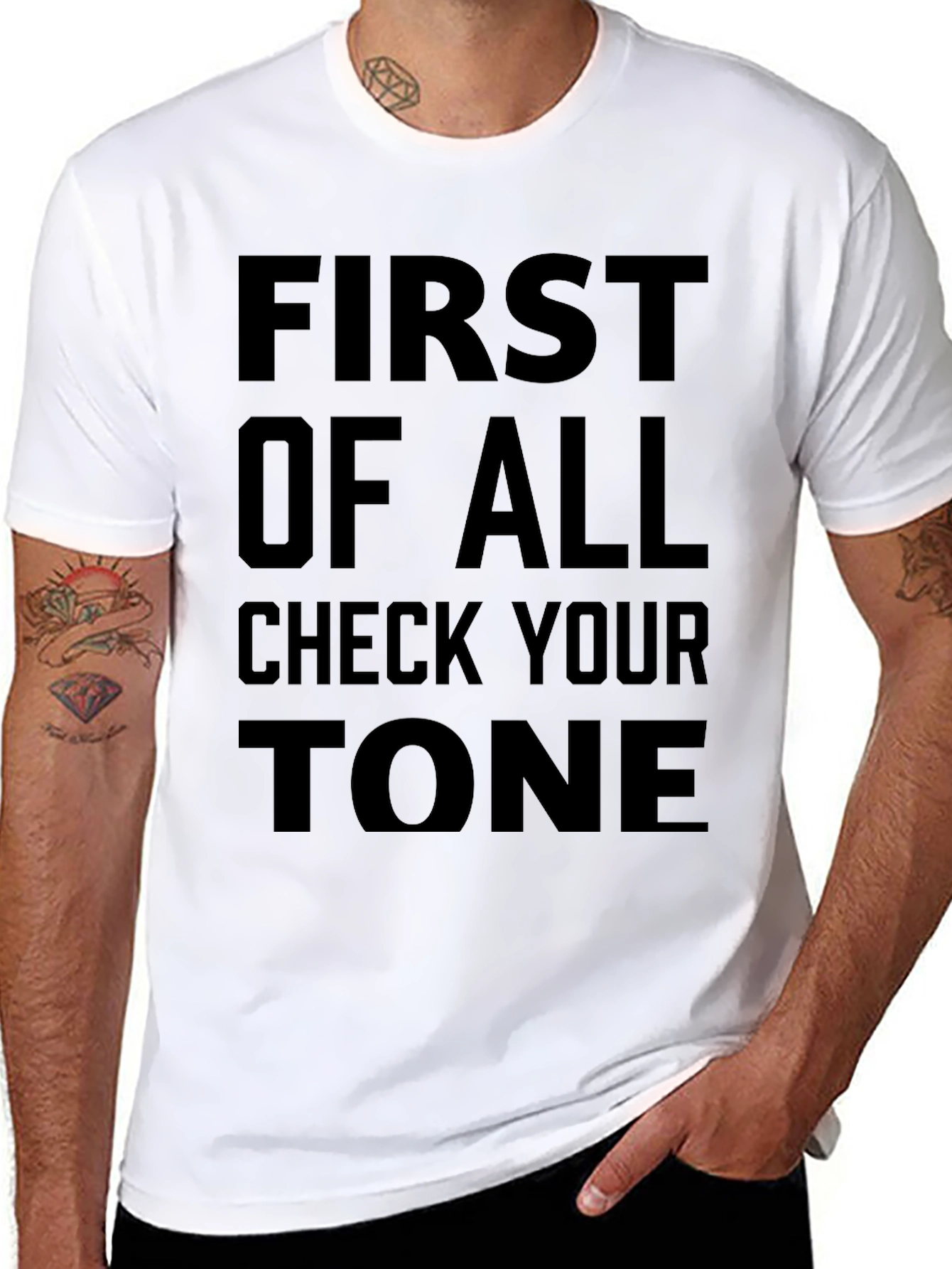 Check Your Tone T-Shirt - Bold Statement Tee