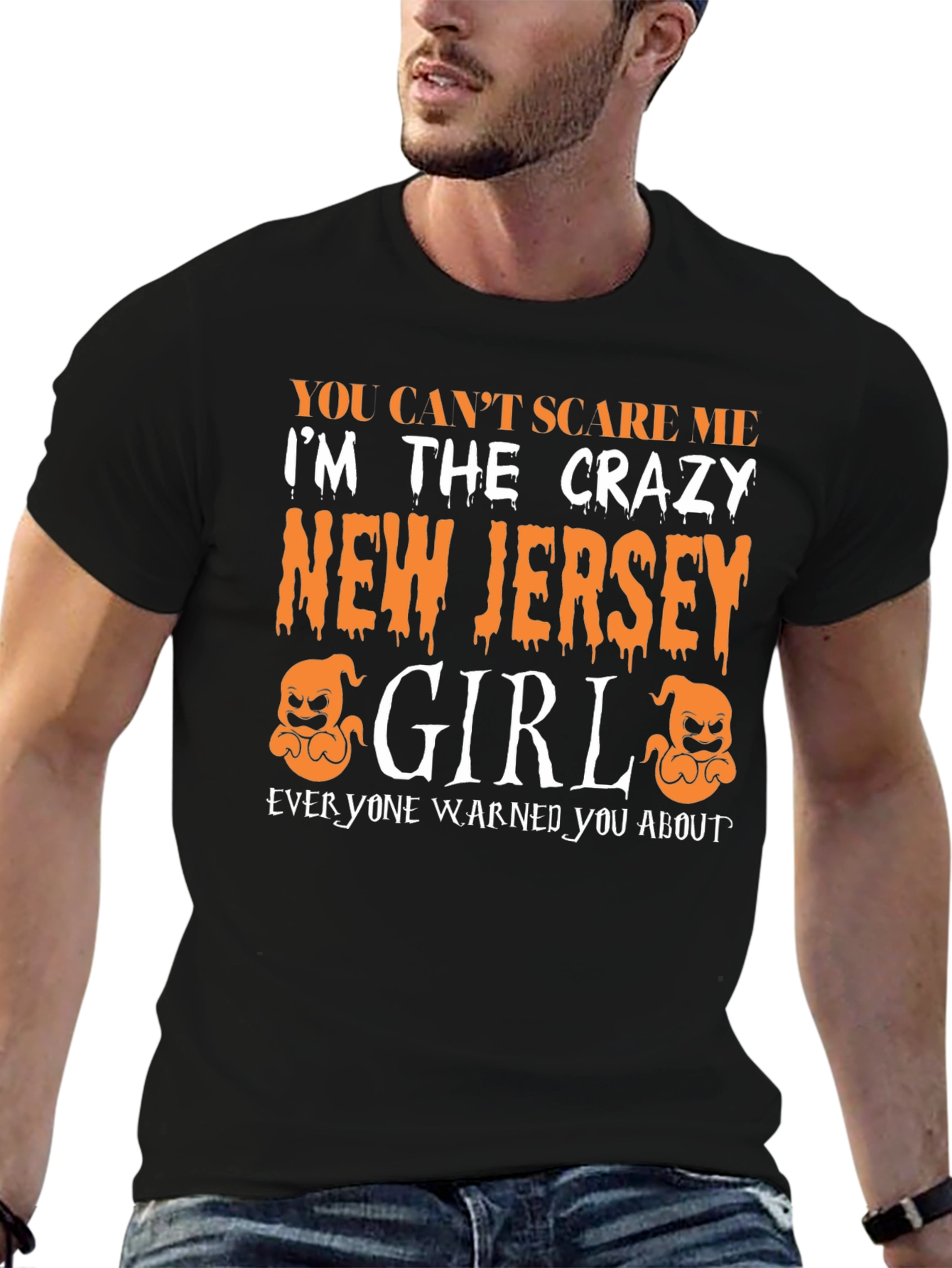 Crazy New Jersey Girl Halloween T-Shirt