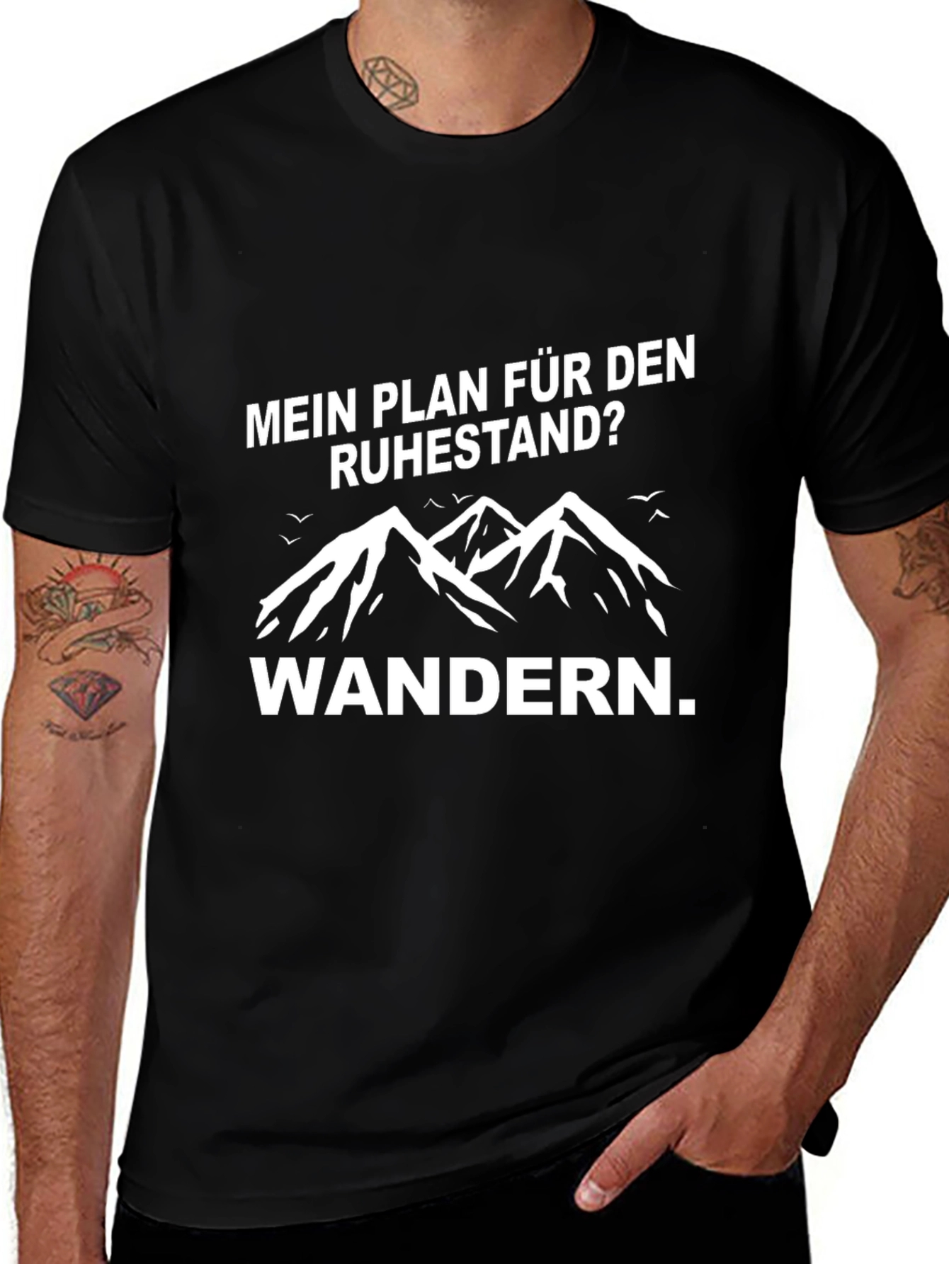 Mein Plan Fur Den Ruhestand Hiking T-Shirt
