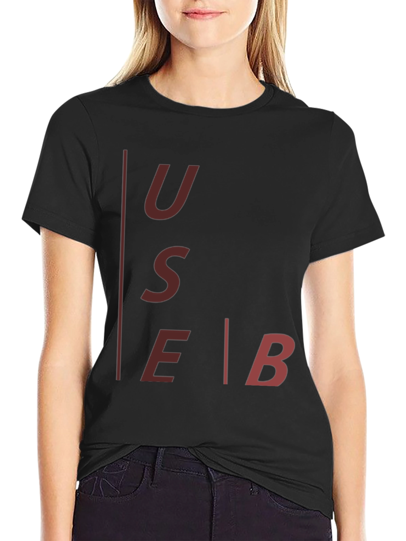 Use Black Graphic Tee