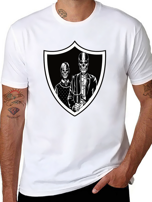 Skeleton American Gothic Black T-Shirt