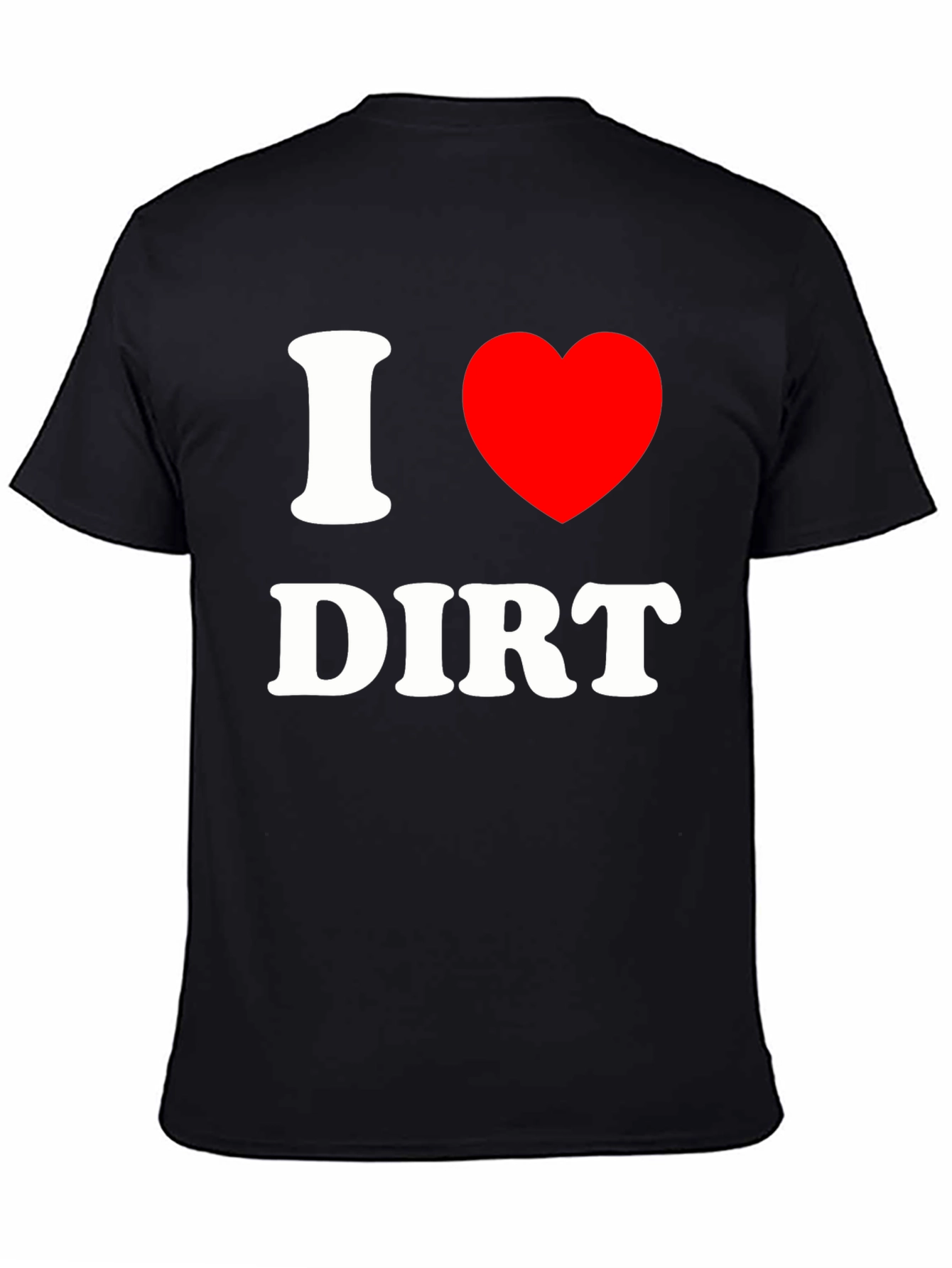 I Heart Dirt T-Shirt - Black Cotton Blend