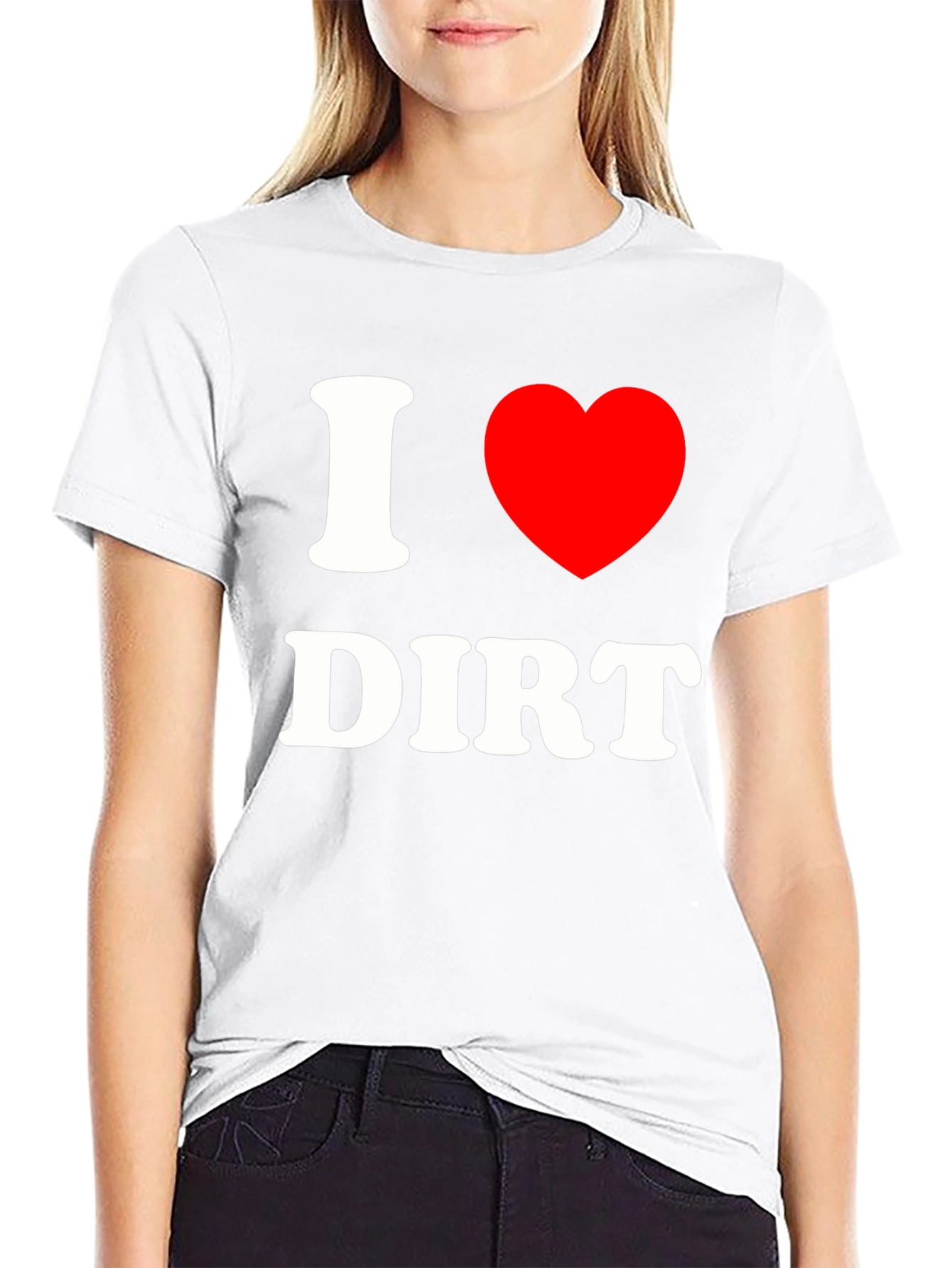 I Heart Dirt T-Shirt - Black Cotton Blend