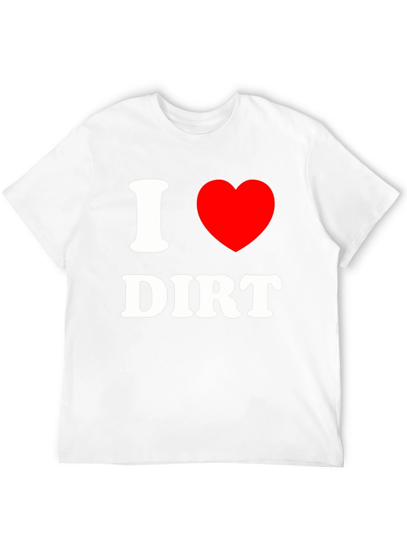 I Heart Dirt T-Shirt - Black Cotton Blend