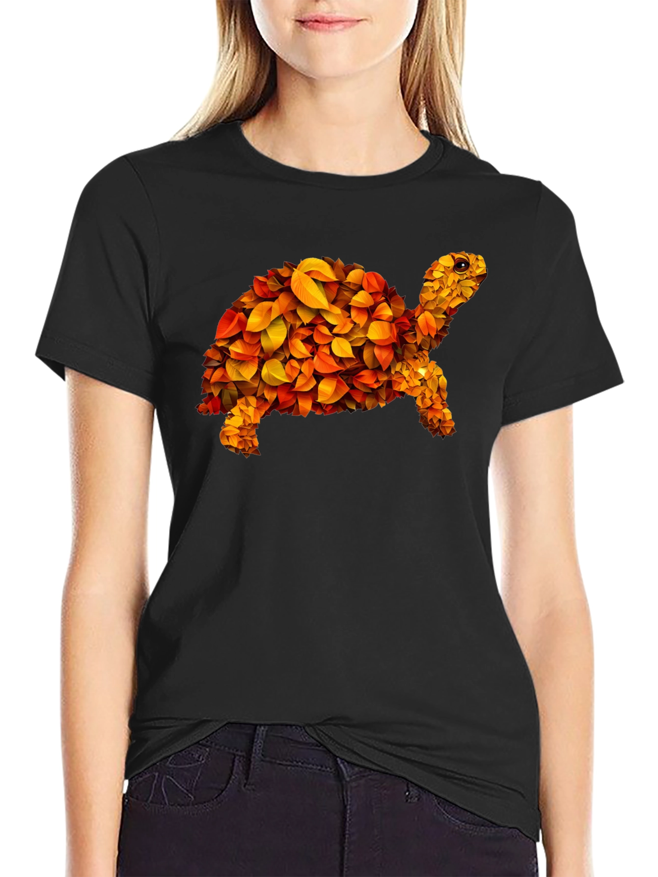 Leaf Turtle Graphic Tee - Unique Design