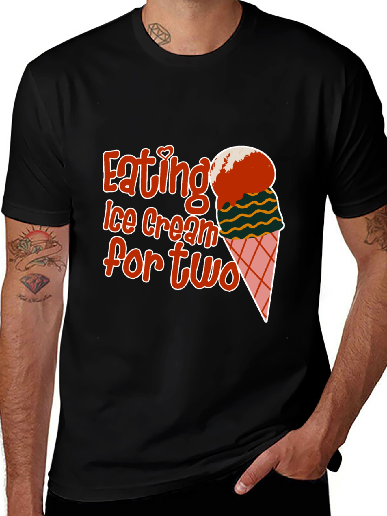 Eating Ice Cream for Two Graphic Tee